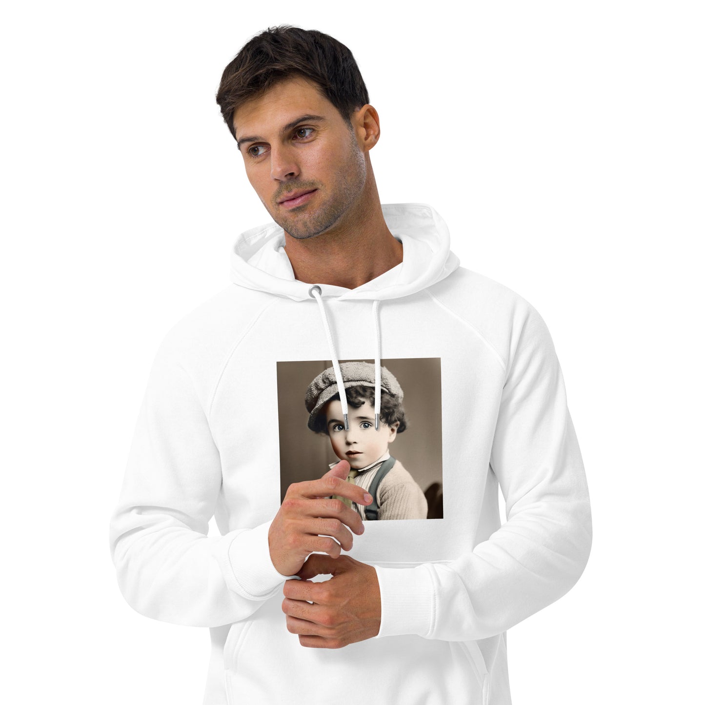 Hoodie Unisex / Organic Cotton / Portrait Charles 'Charlie' Spencer III