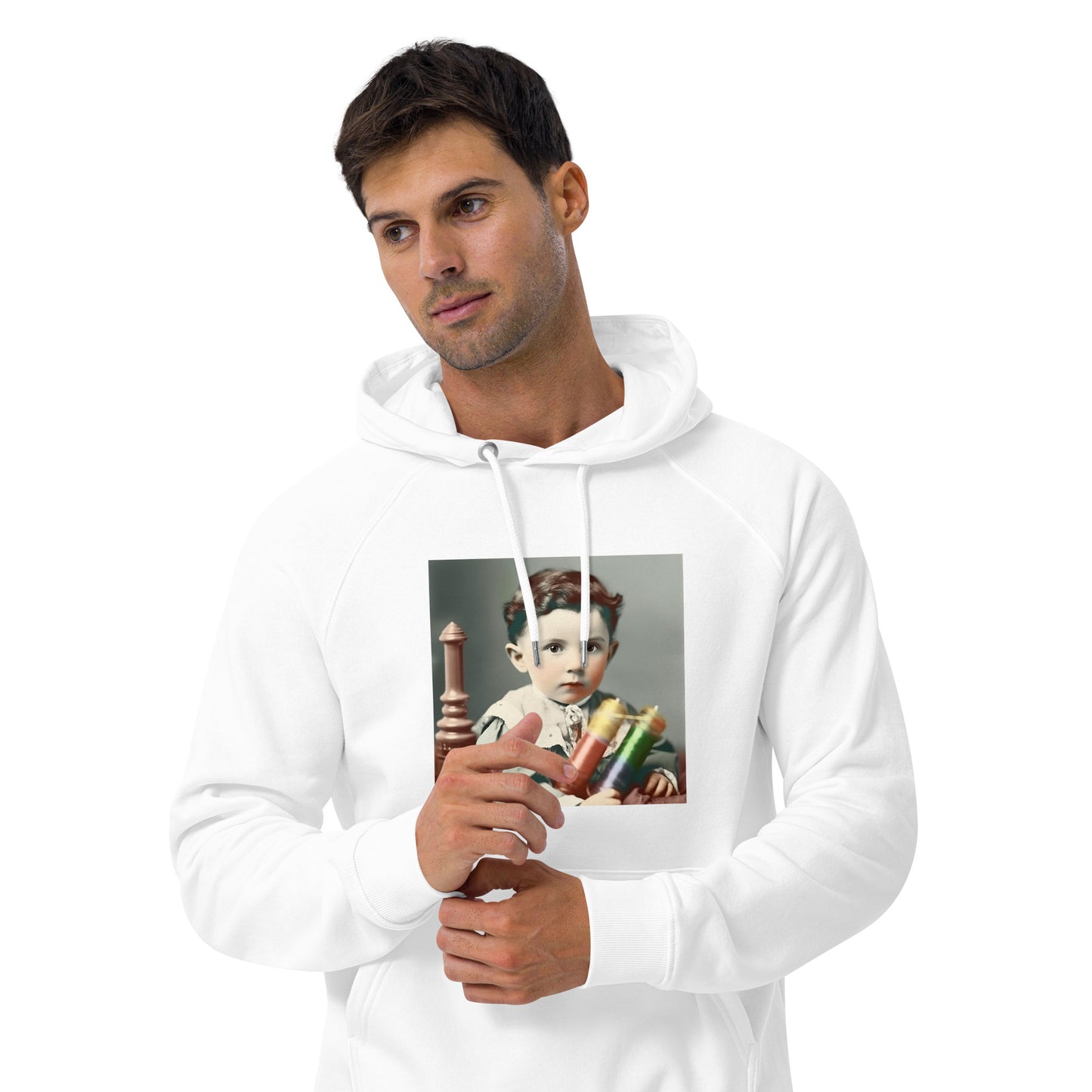 Hoodie Unisex / Organic Cotton / Portrait Nikola Milutin I