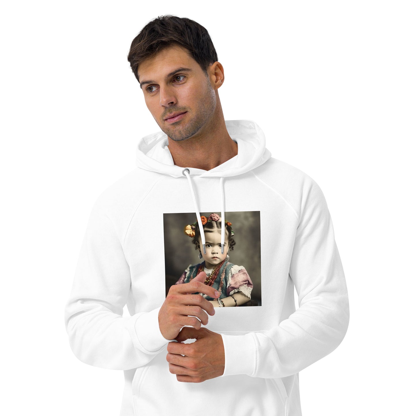 Hoodie Unisex / Organic Cotton / Portrait Magdalena Frida VIII