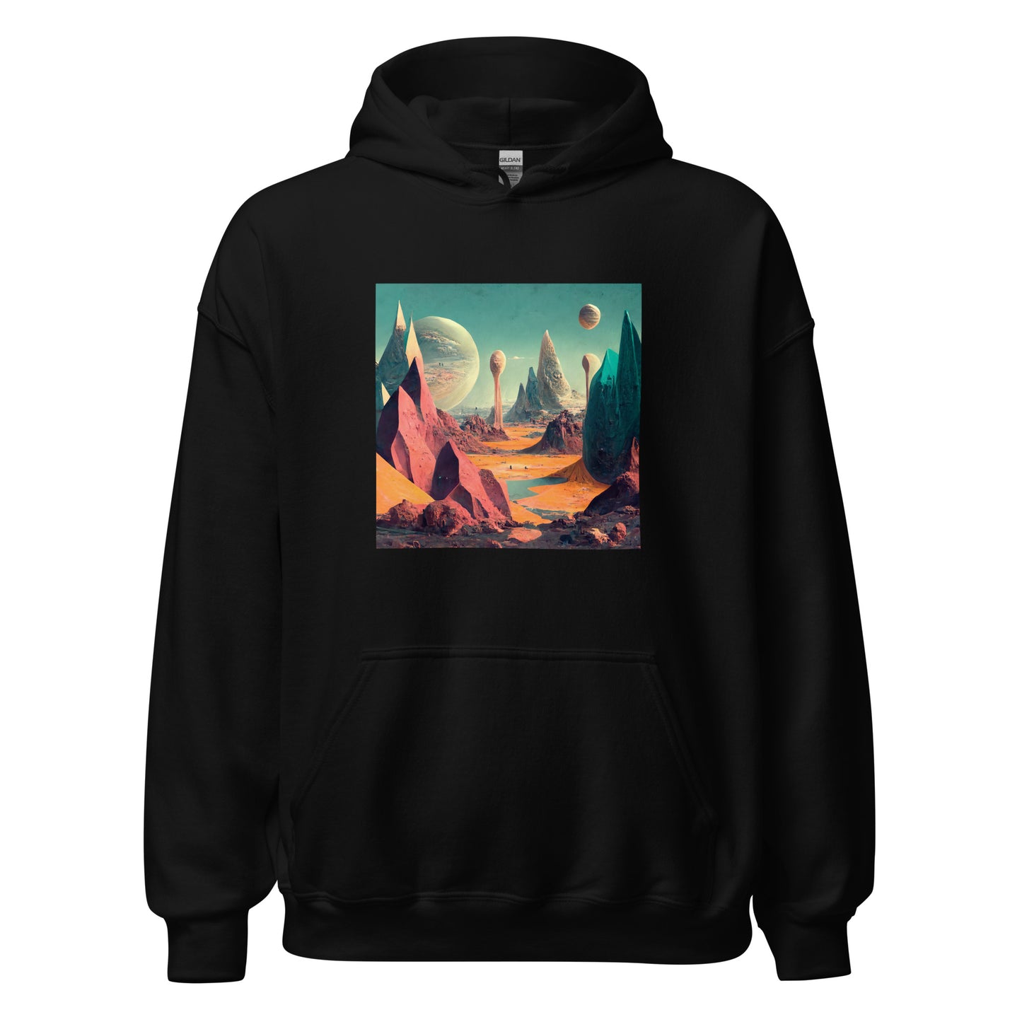 Hoodie Unisex / Air Spun Cotton / Exoplanet #3