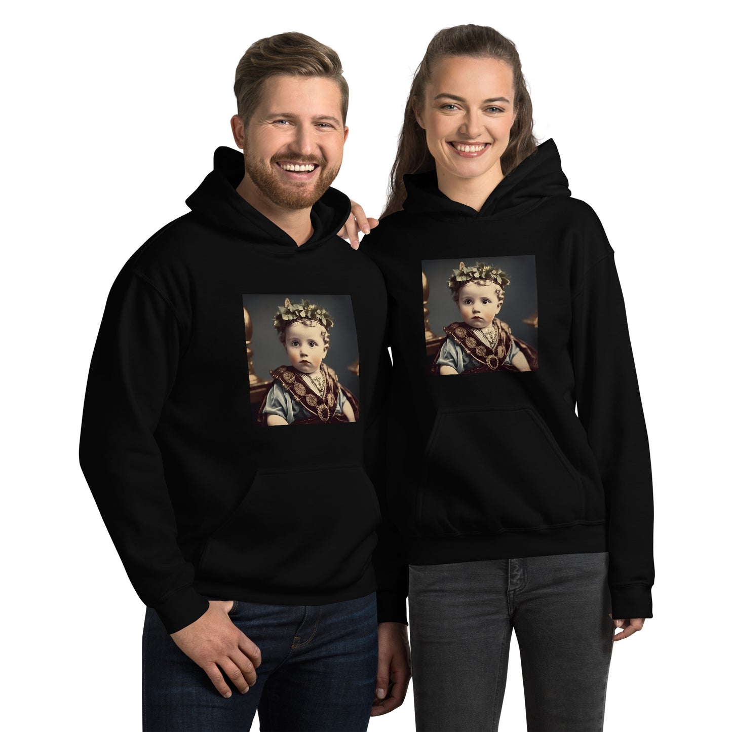 Hoodie Unisex / Air Spun Cotton / Portrait Gaius Julius I