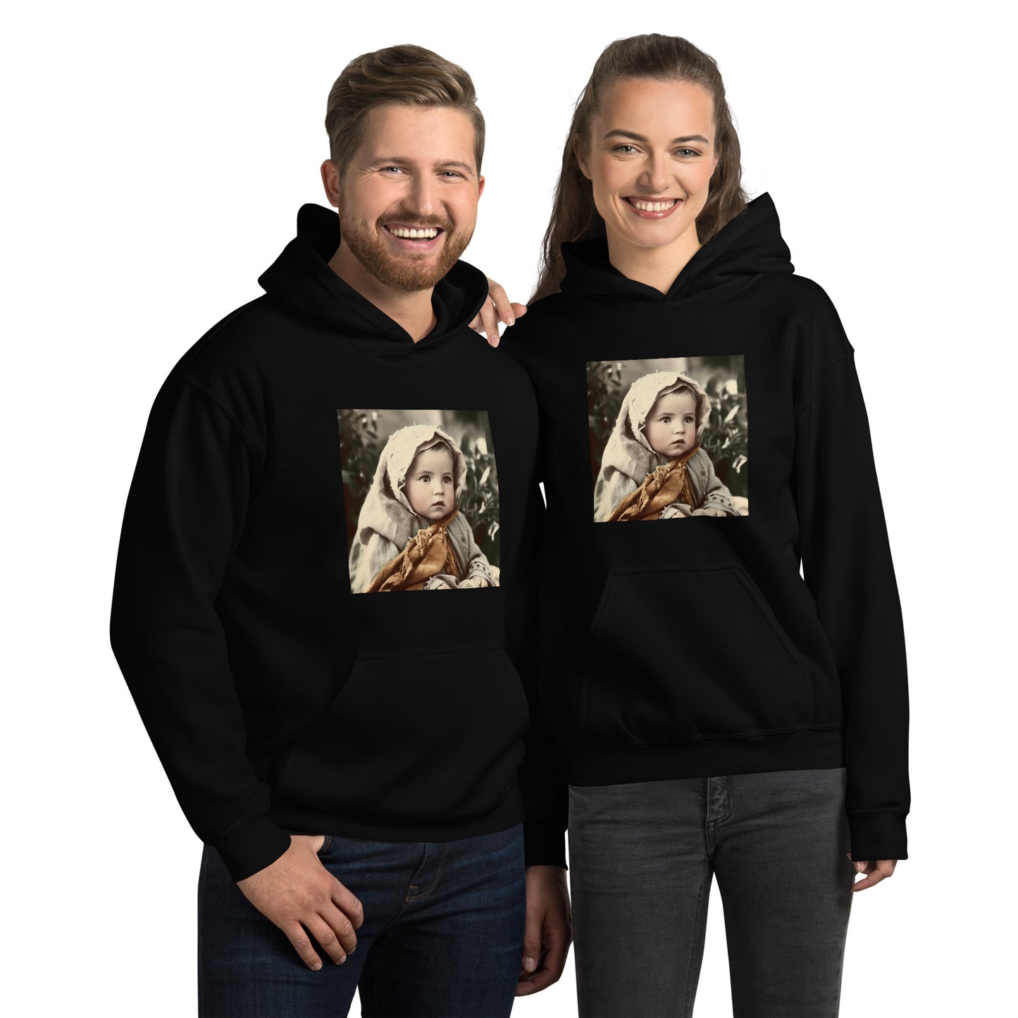 Hoodie Unisex / Air Spun Cotton / Portrait Jesus Nazareth I