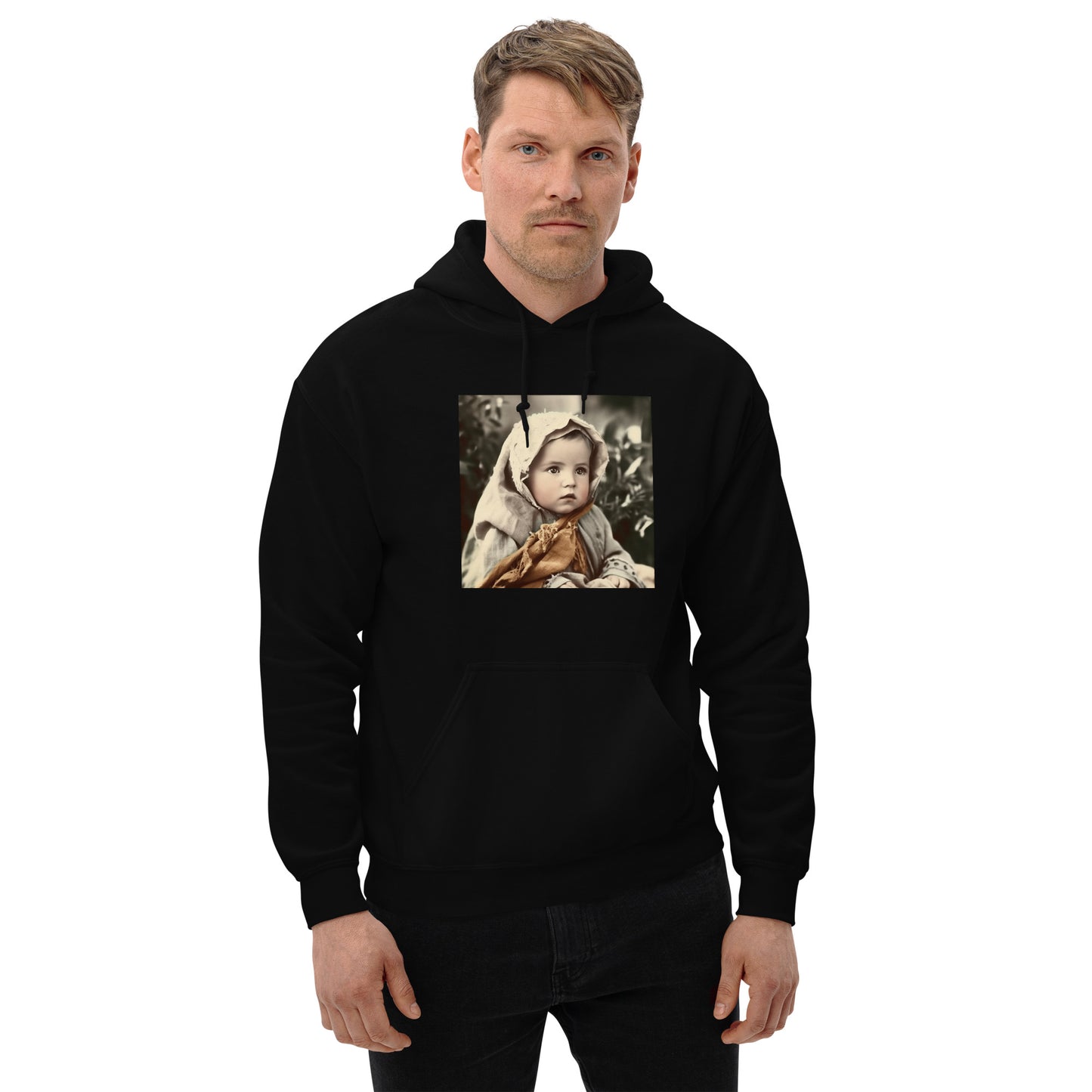 Hoodie Unisex / Air Spun Cotton / Portrait Jesus Nazareth I