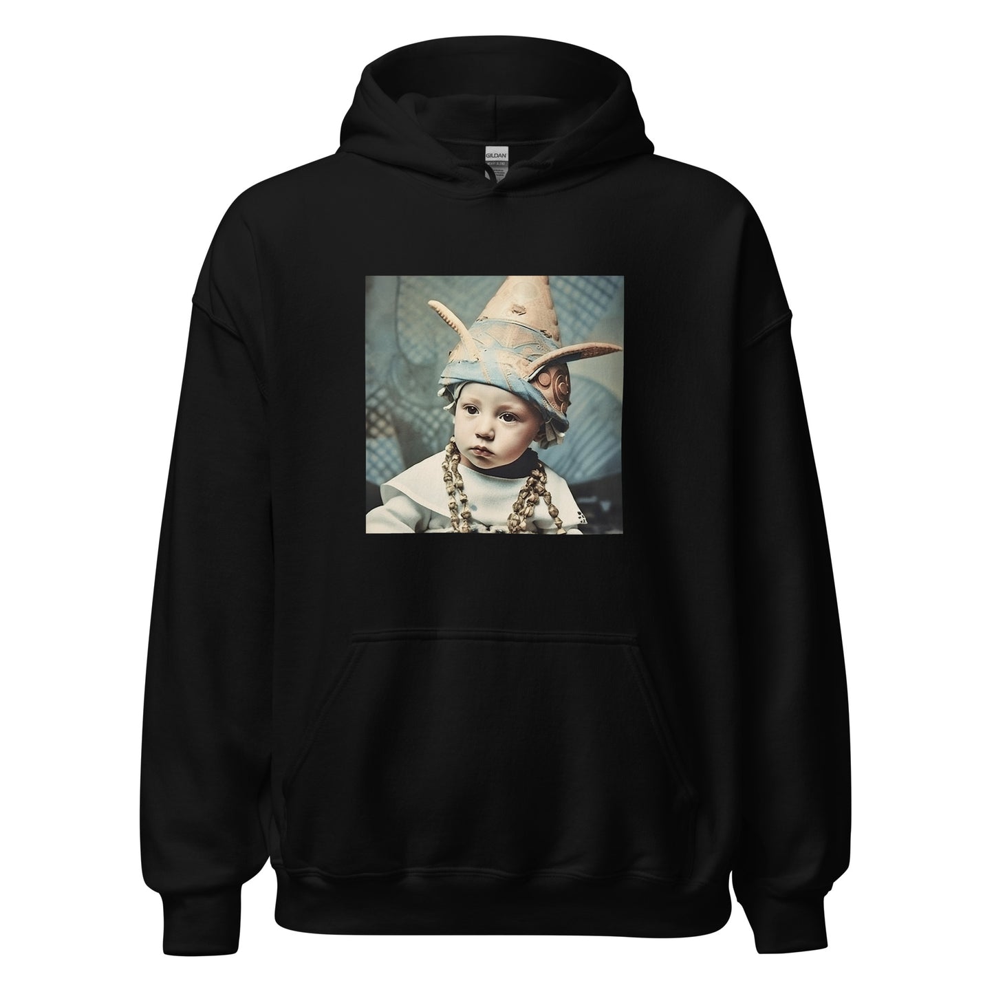 Hoodie Unisex / Air Spun Cotton / Portrait Akhenaten Amenhotep II