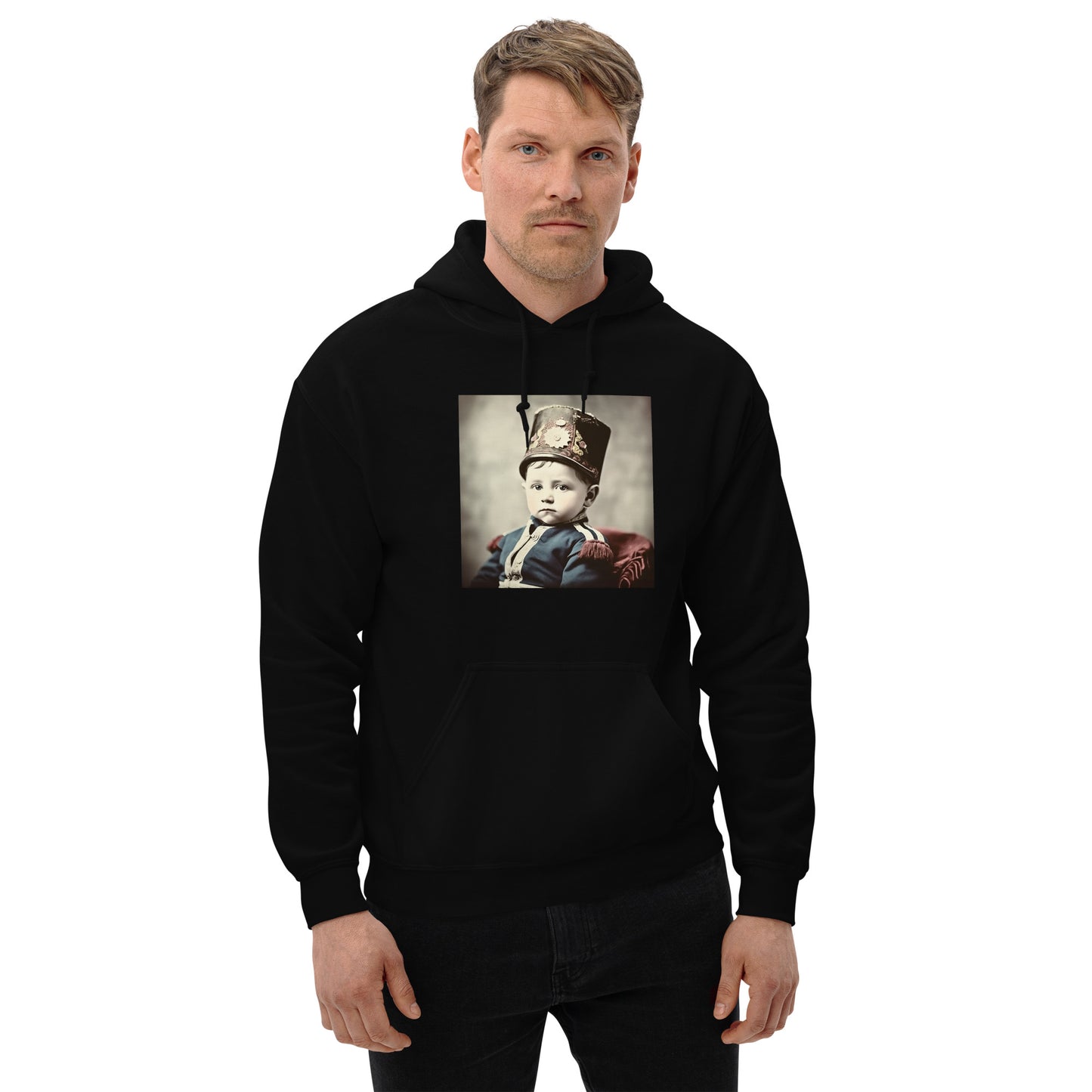 Hoodie Unisex / Air Spun Cotton / Portrait Napoleon Carlo III