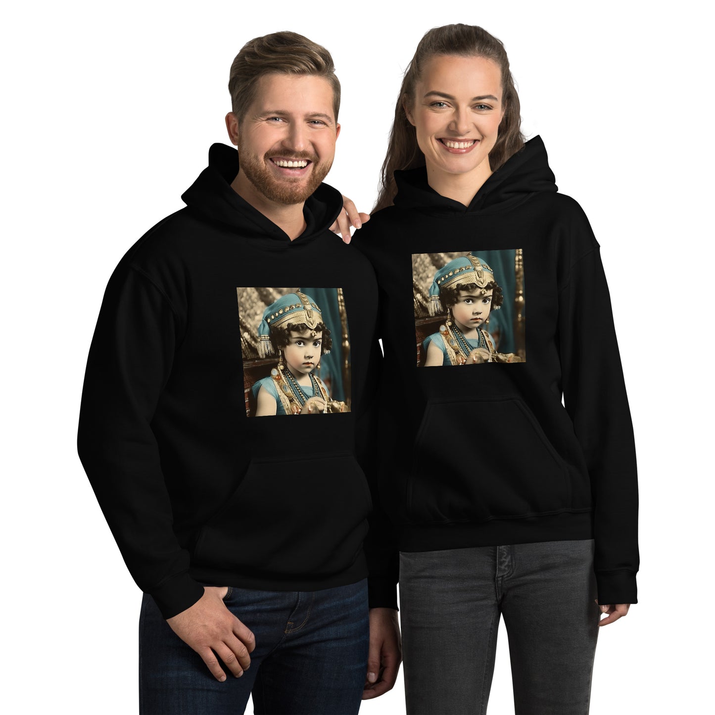 Hoodie Unisex / Air Spun Cotton / Portrait Cleopatra Philopator II