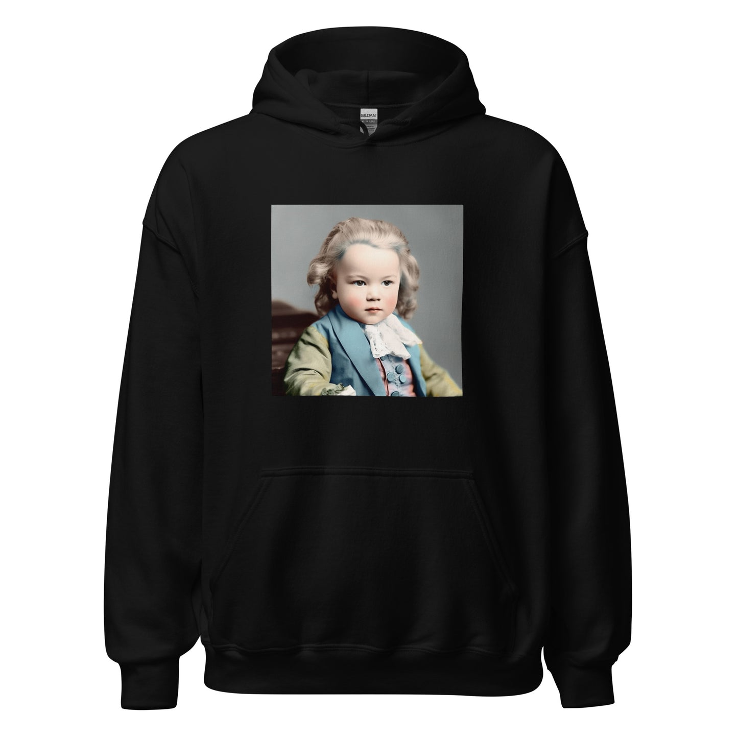 Hoodie Unisex / Air Spun Cotton / Portrait Johann Sebastian V