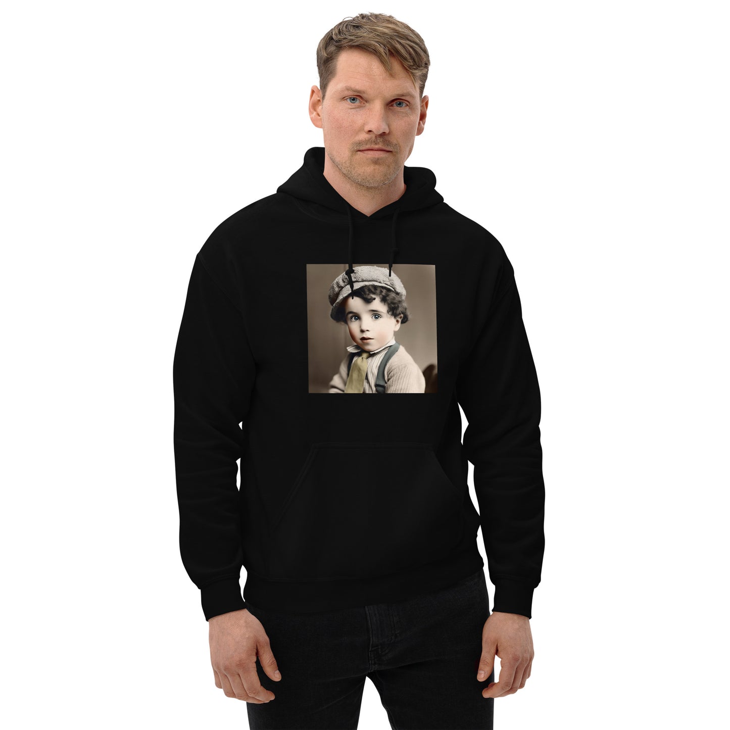 Hoodie Unisex / Air Spun Cotton / Portrait Charles 'Charlie' Spencer III