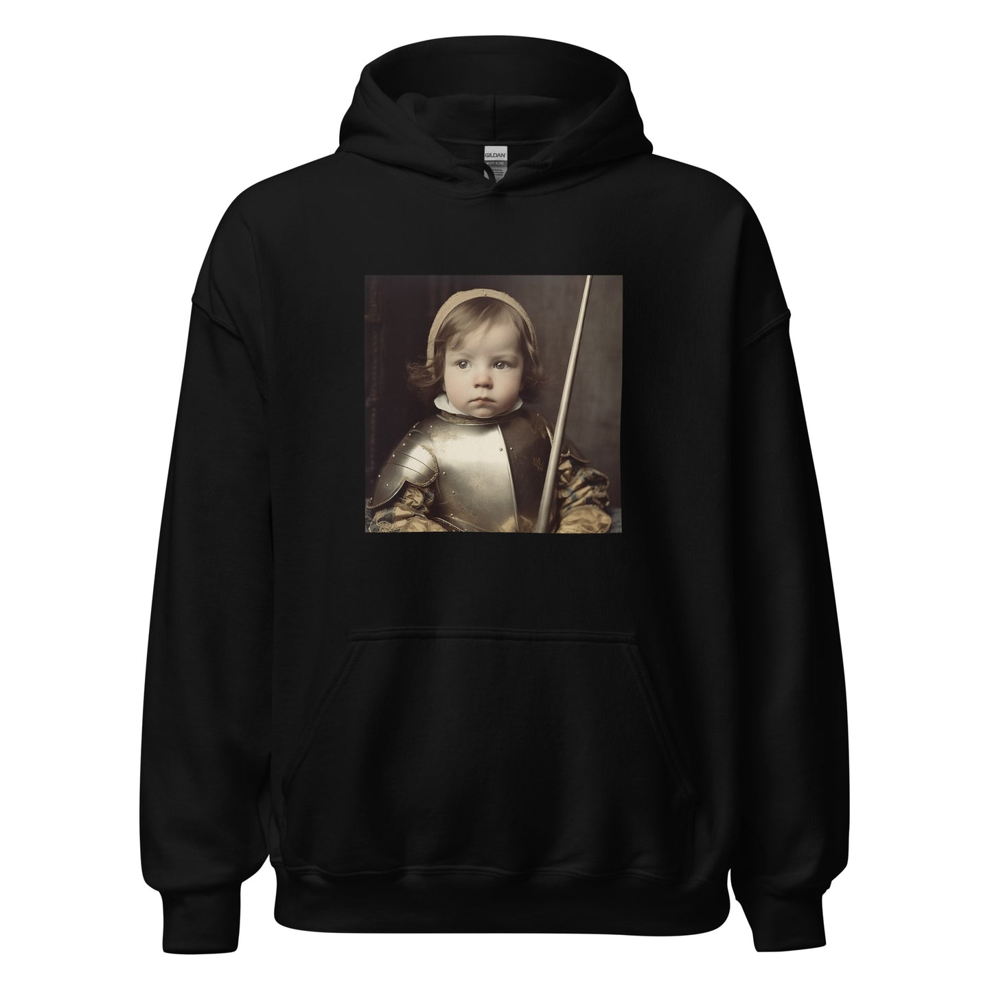 Hoodie Unisex / Air Spun Cotton / Portrait Jeanne 'Joan' Arc II