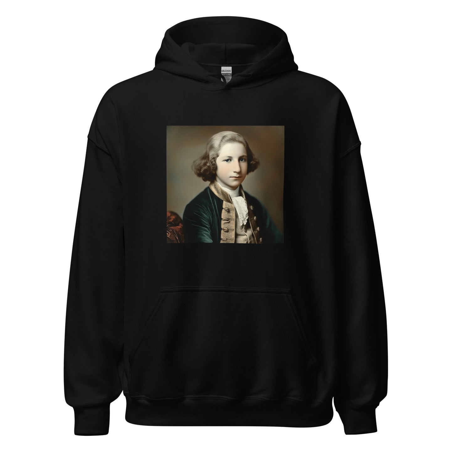 Hoodie Unisex / Air Spun Cotton / Portrait George Augustine I