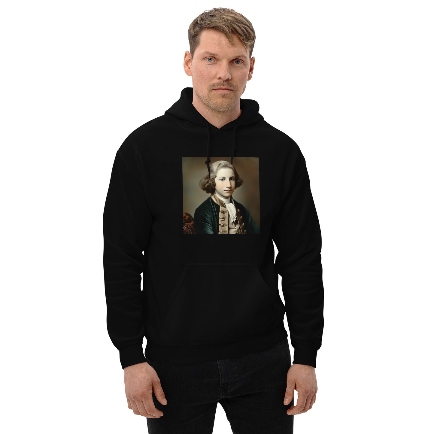 Hoodie Unisex / Air Spun Cotton / Portrait George Augustine I