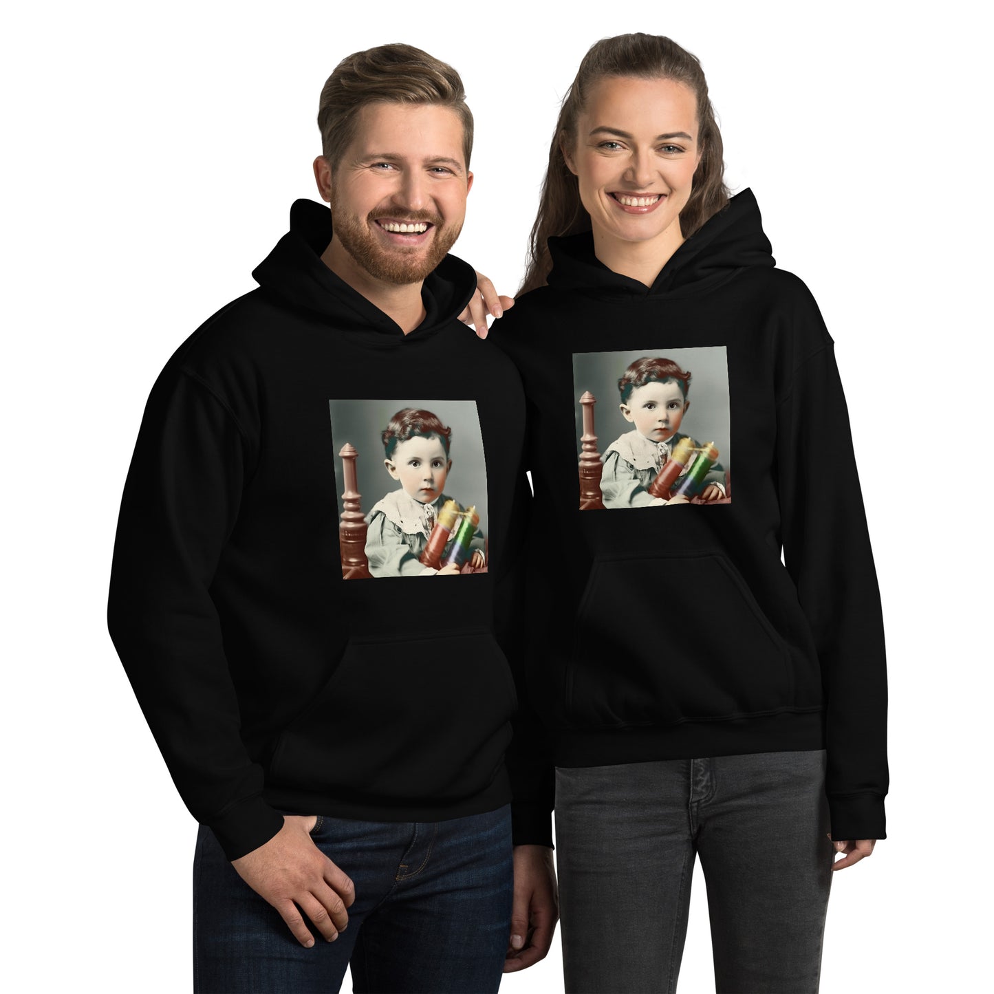 Hoodie Unisex / Air Spun Cotton / Portrait Nikola Milutin I