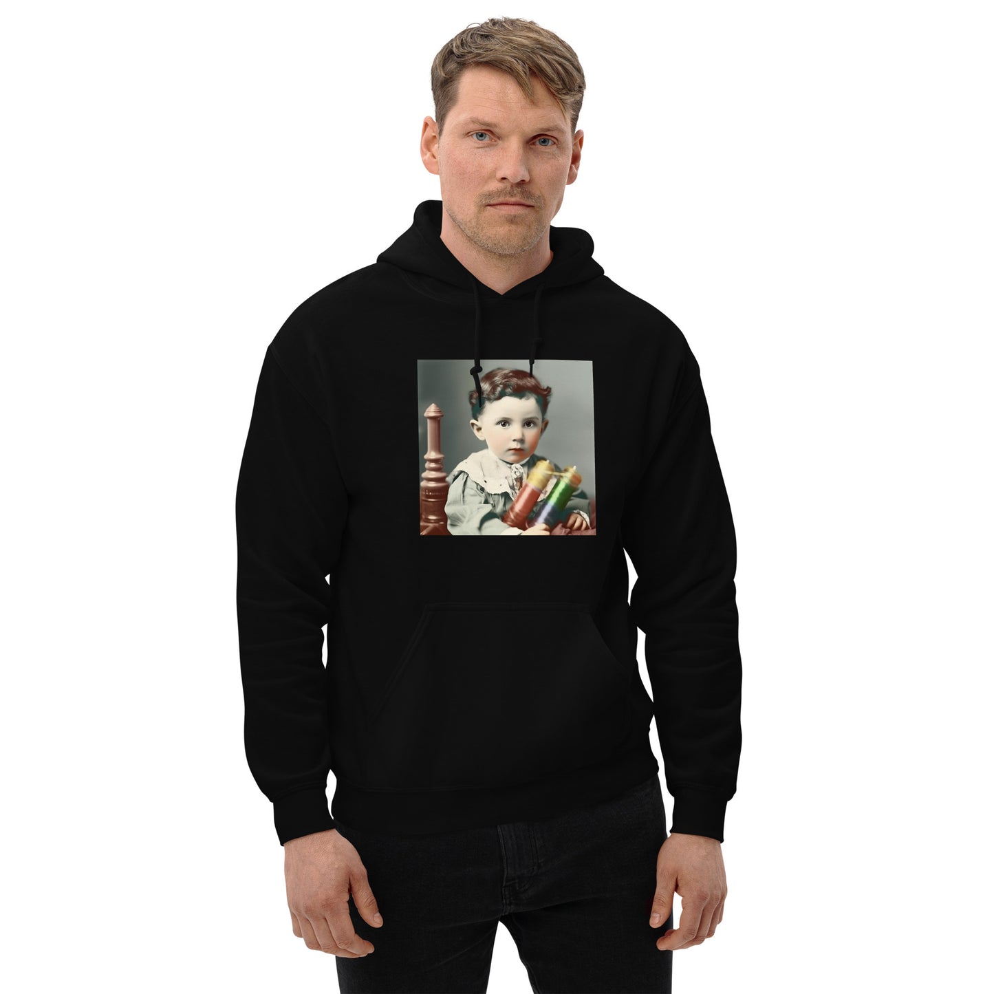 Hoodie Unisex / Air Spun Cotton / Portrait Nikola Milutin I