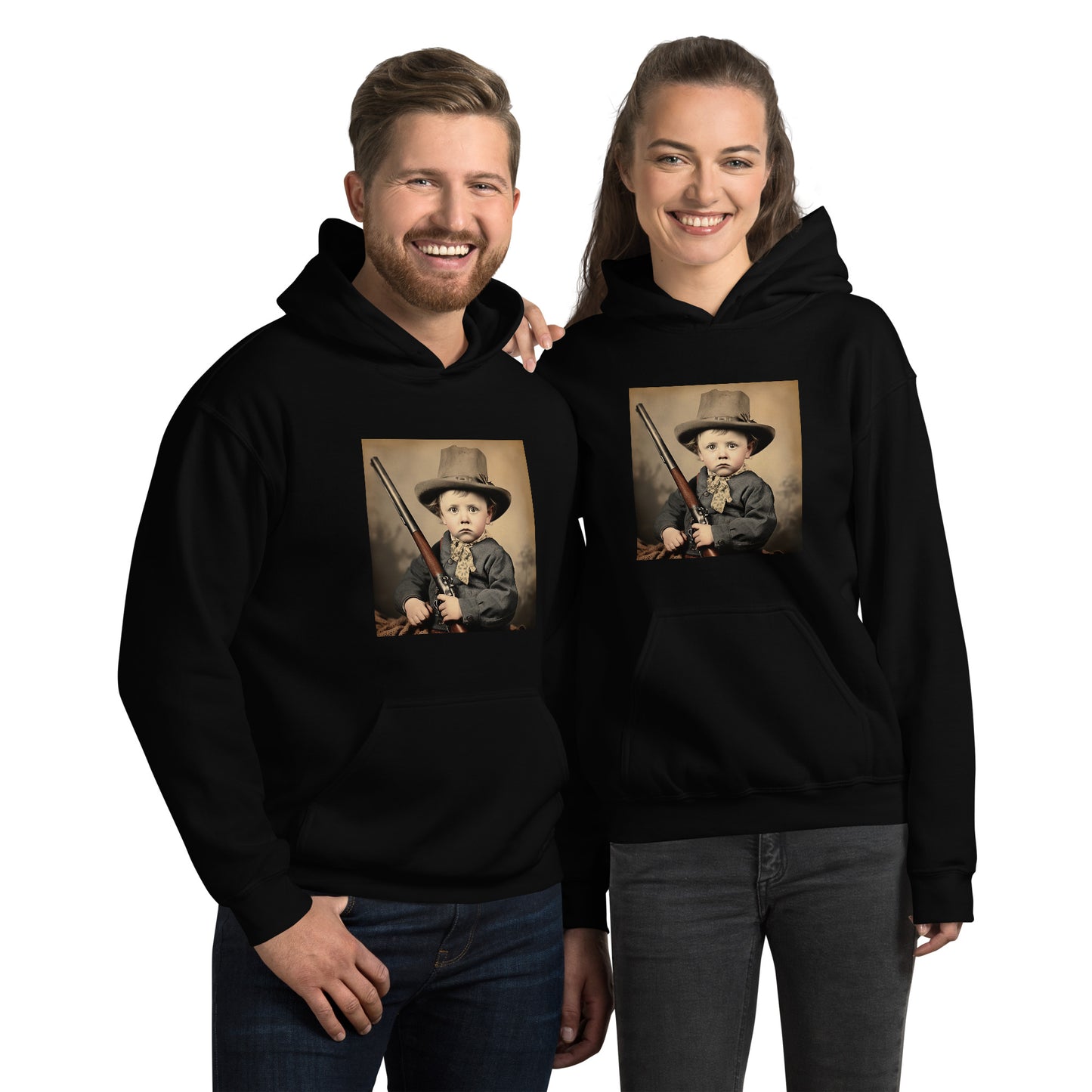 Hoodie Unisex / Air Spun Cotton / Portrait William 'Billy' Henry III