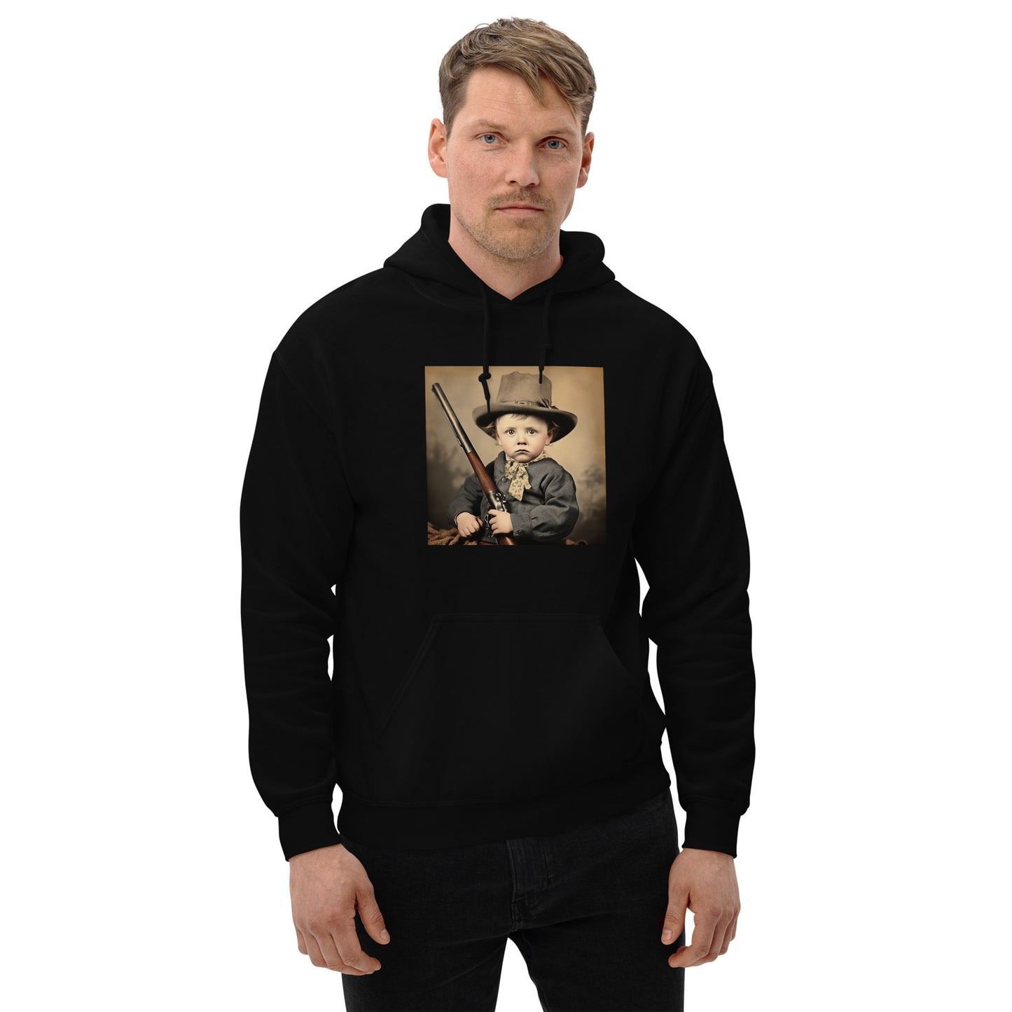 Hoodie Unisex / Air Spun Cotton / Portrait William 'Billy' Henry III