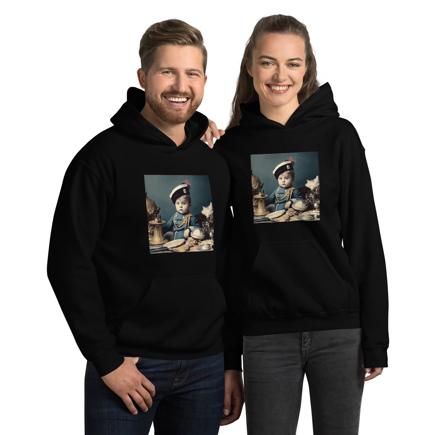 Hoodie Unisex / Air Spun Cotton / Portrait Napoleon Carlo VIII