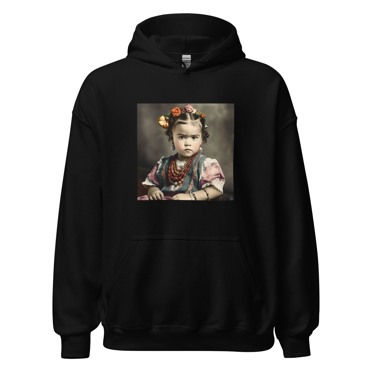 Hoodie Unisex / Air Spun Cotton / Portrait Magdalena Frida VIII