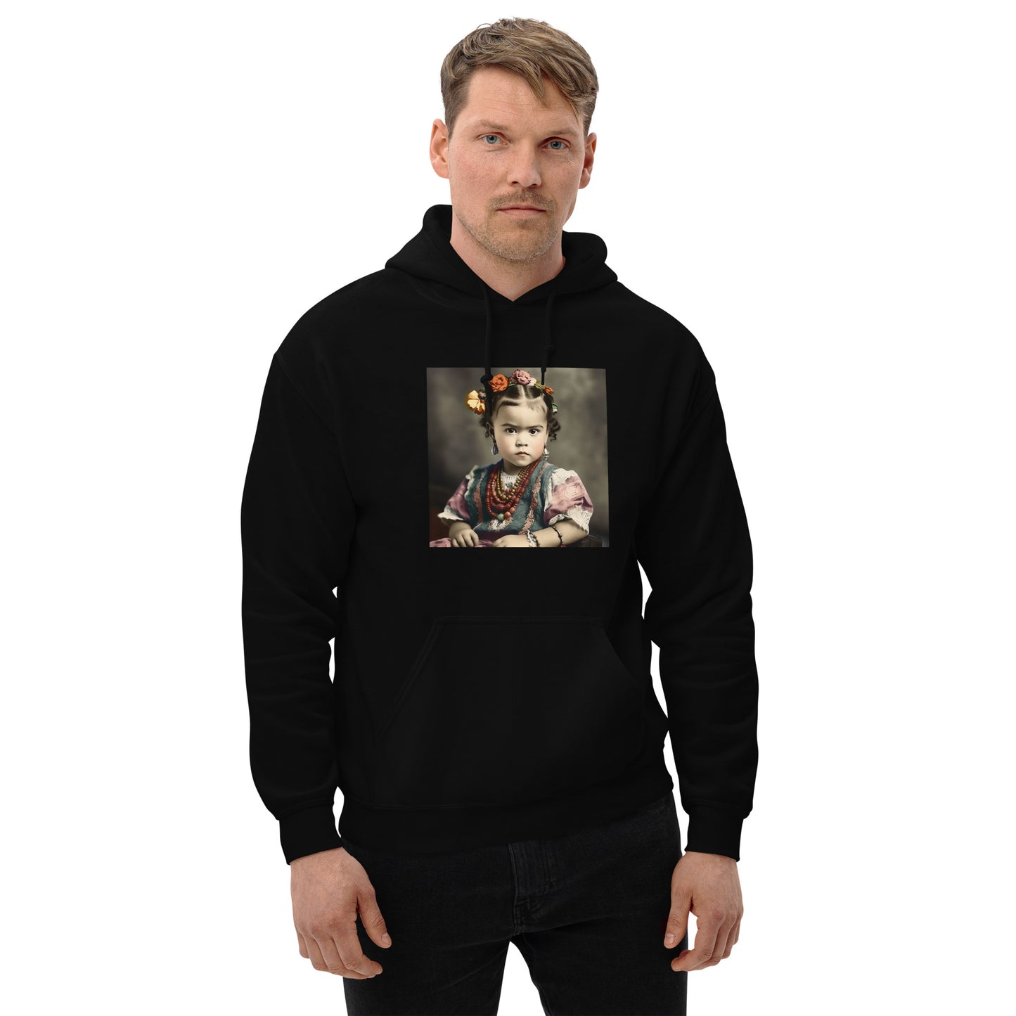 Hoodie Unisex / Air Spun Cotton / Portrait Magdalena Frida VIII