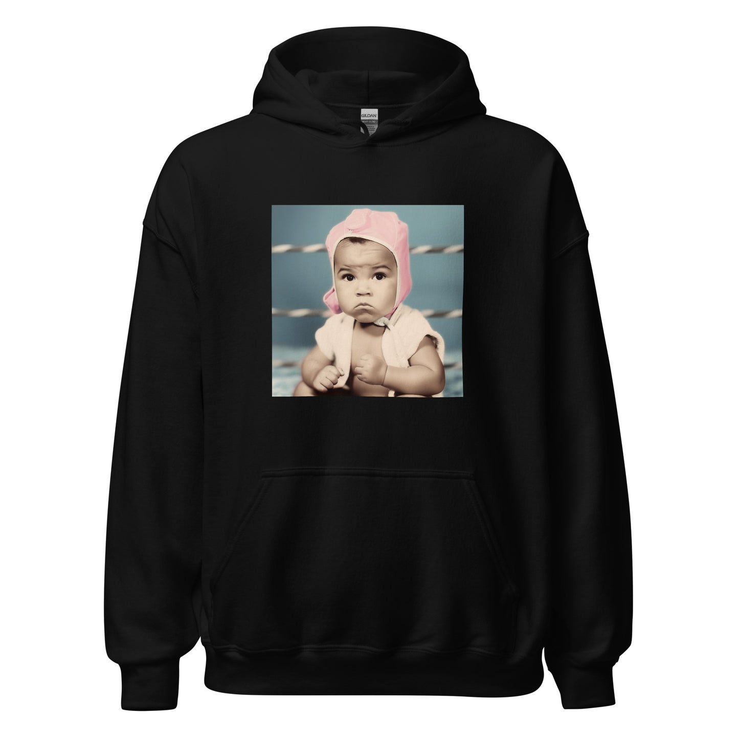 Hoodie Unisex / Air Spun Cotton / Portrait Cassius 'Muhammad' Marcellus III