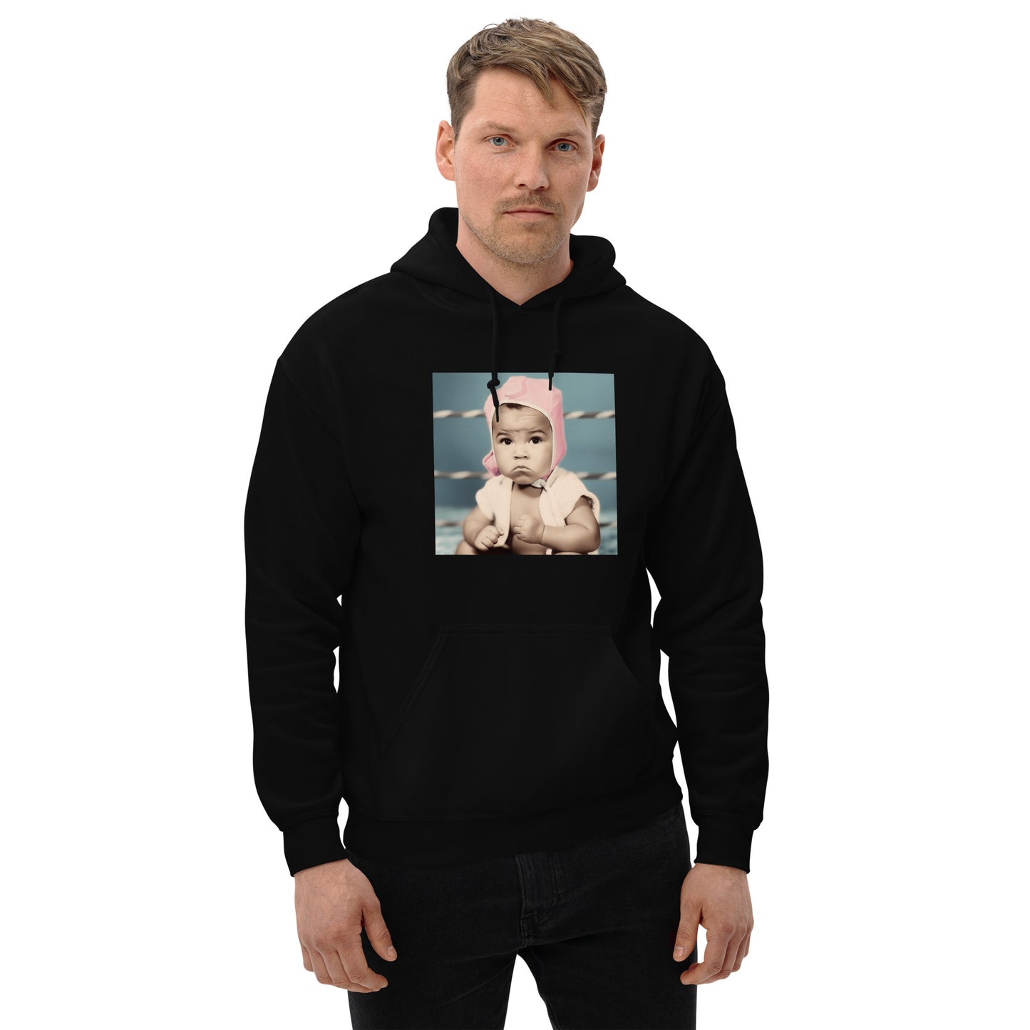 Hoodie Unisex / Air Spun Cotton / Portrait Cassius 'Muhammad' Marcellus III