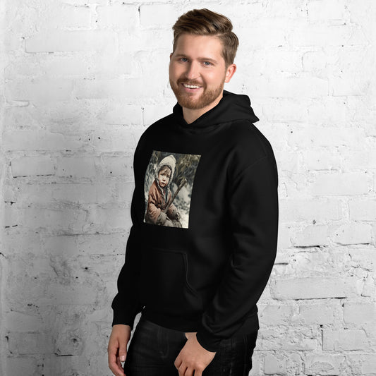 Hoodie Unisex / Air Spun Cotton / Portrait Ötzi Tisenjoch I