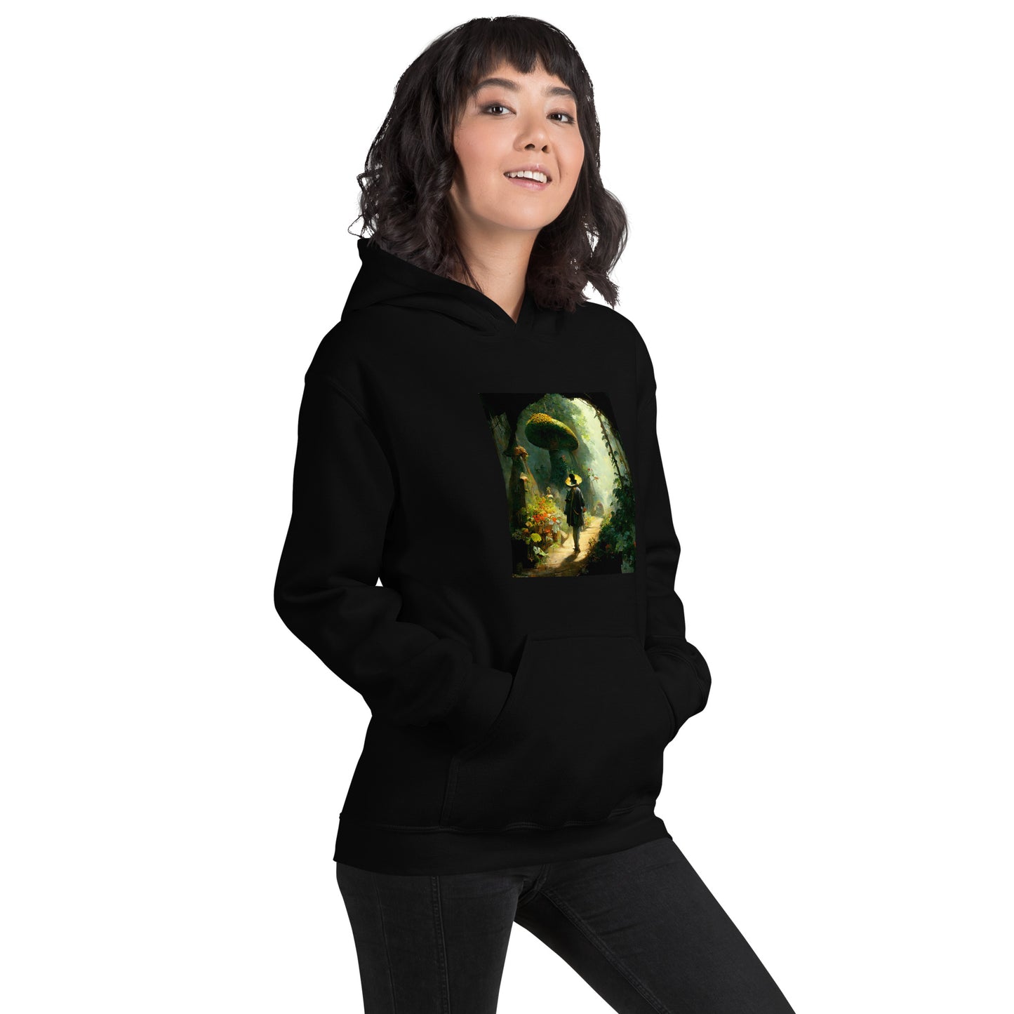 Hoodie Unisex / Air Spun Cotton / Fairytale Forest #2