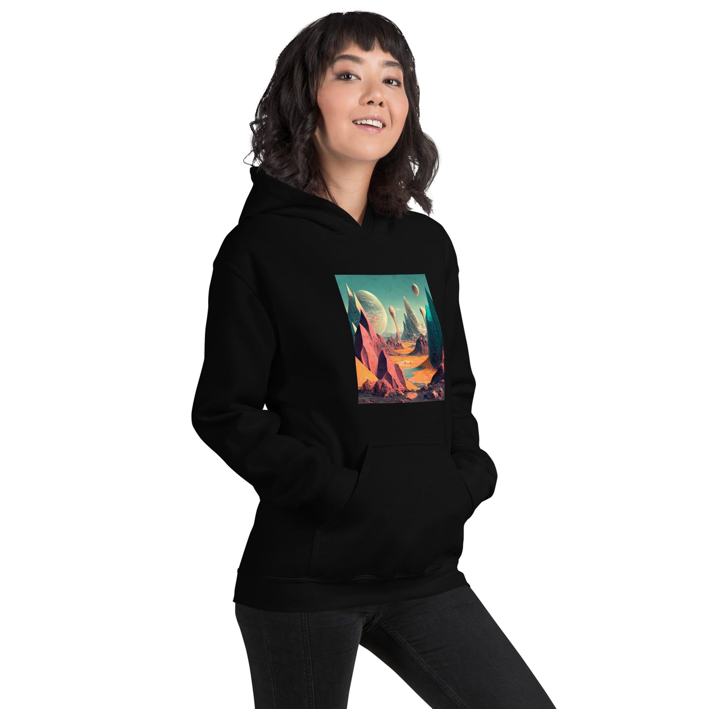 Hoodie Unisex / Air Spun Cotton / Exoplanet #3