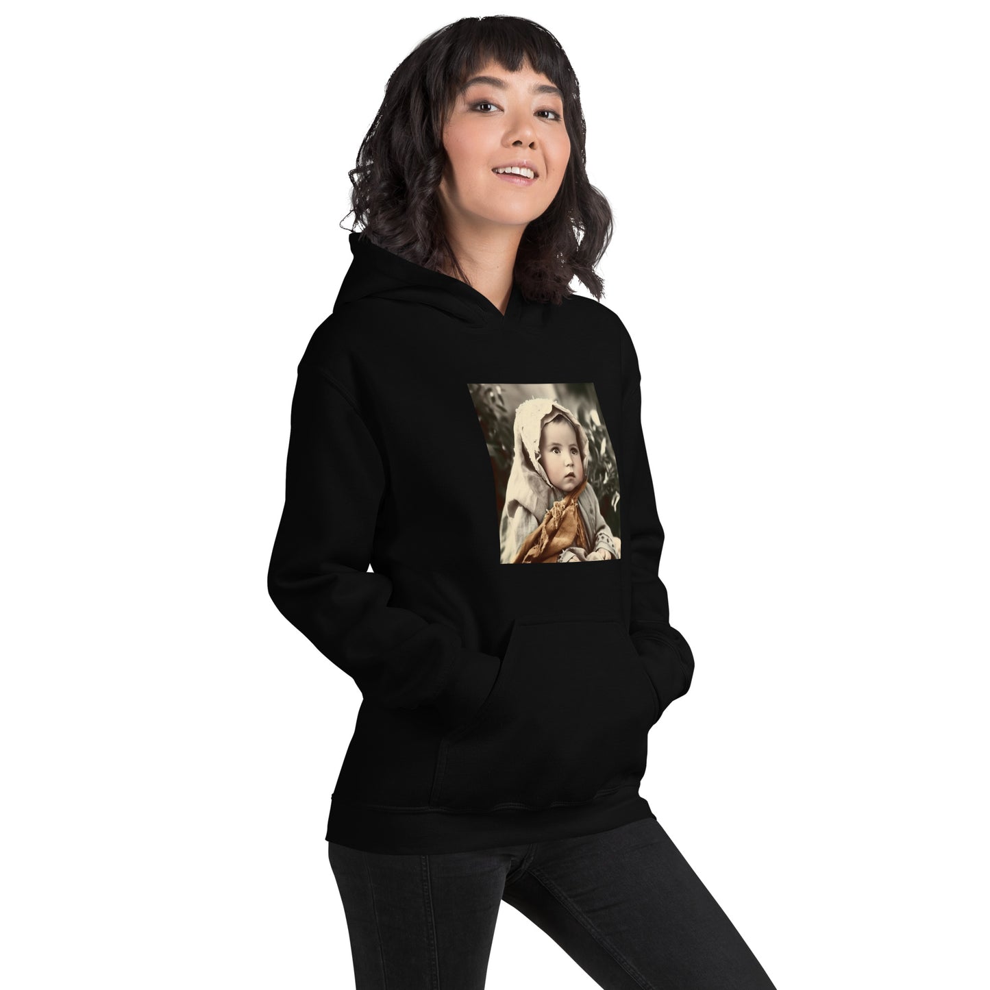 Hoodie Unisex / Air Spun Cotton / Portrait Jesus Nazareth I