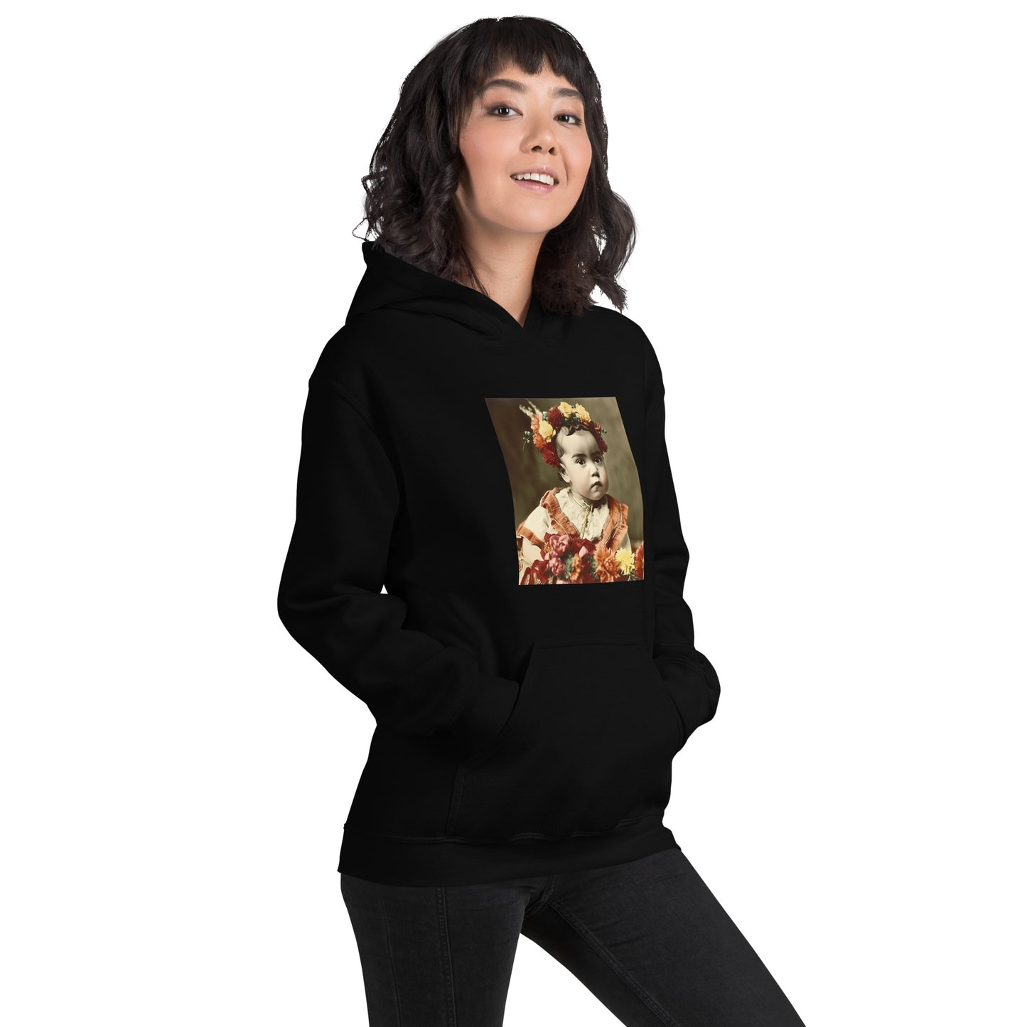 Hoodie Unisex / Air Spun Cotton / Portrait Magdalena Frida I