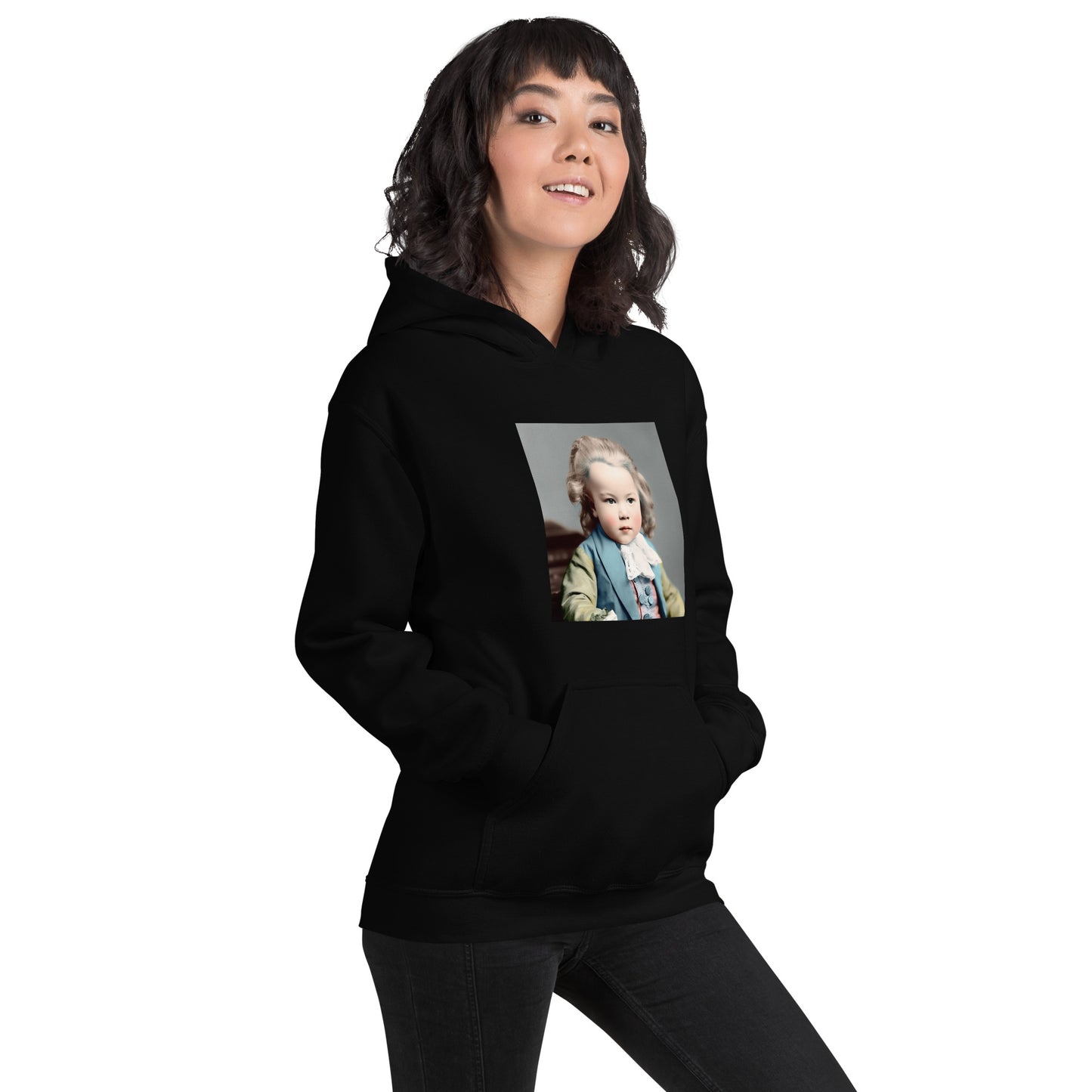 Hoodie Unisex / Air Spun Cotton / Portrait Johann Sebastian V