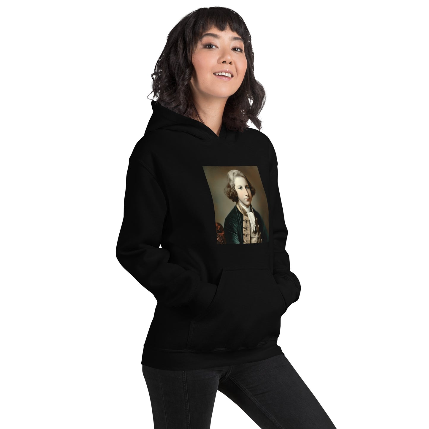 Hoodie Unisex / Air Spun Cotton / Portrait George Augustine I