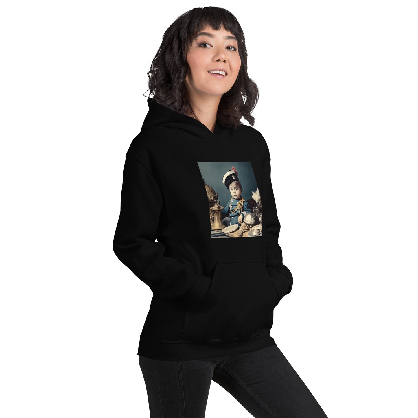 Hoodie Unisex / Air Spun Cotton / Portrait Napoleon Carlo VIII