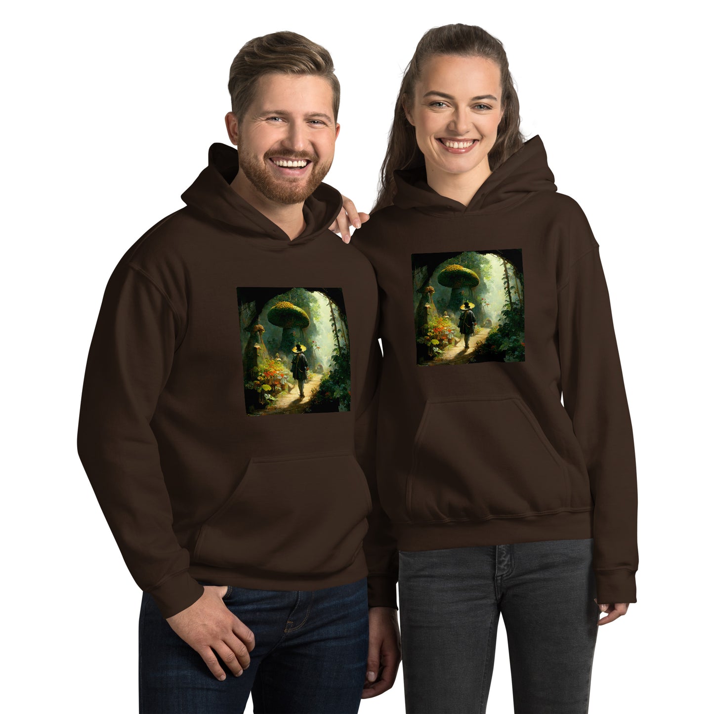 Hoodie Unisex / Air Spun Cotton / Fairytale Forest #2