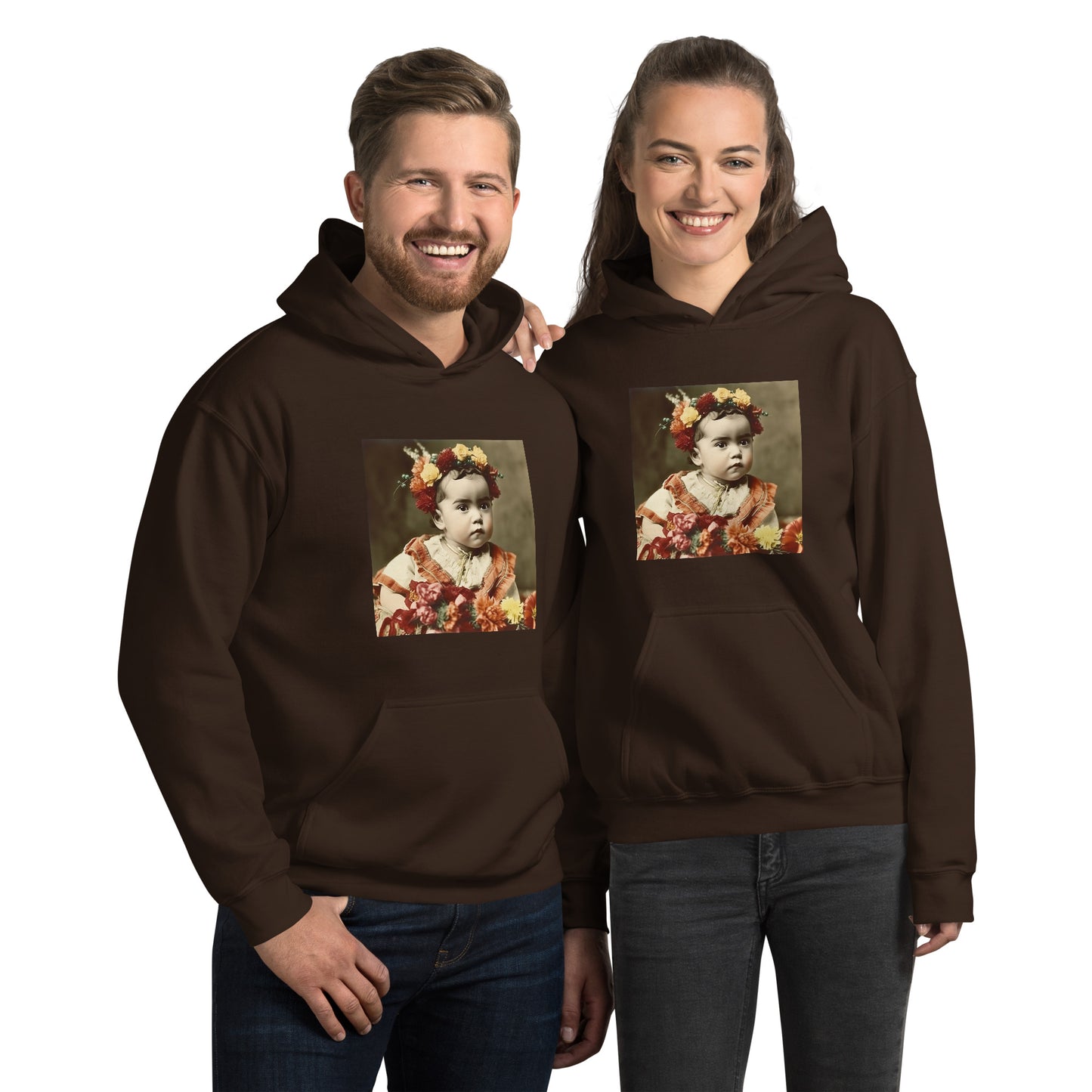 Hoodie Unisex / Air Spun Cotton / Portrait Magdalena Frida I