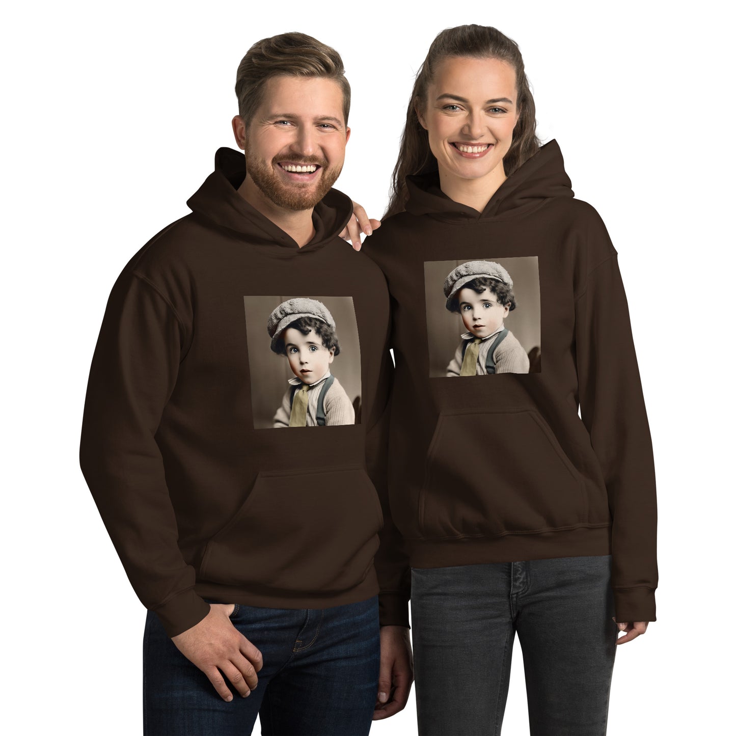 Hoodie Unisex / Air Spun Cotton / Portrait Charles 'Charlie' Spencer III