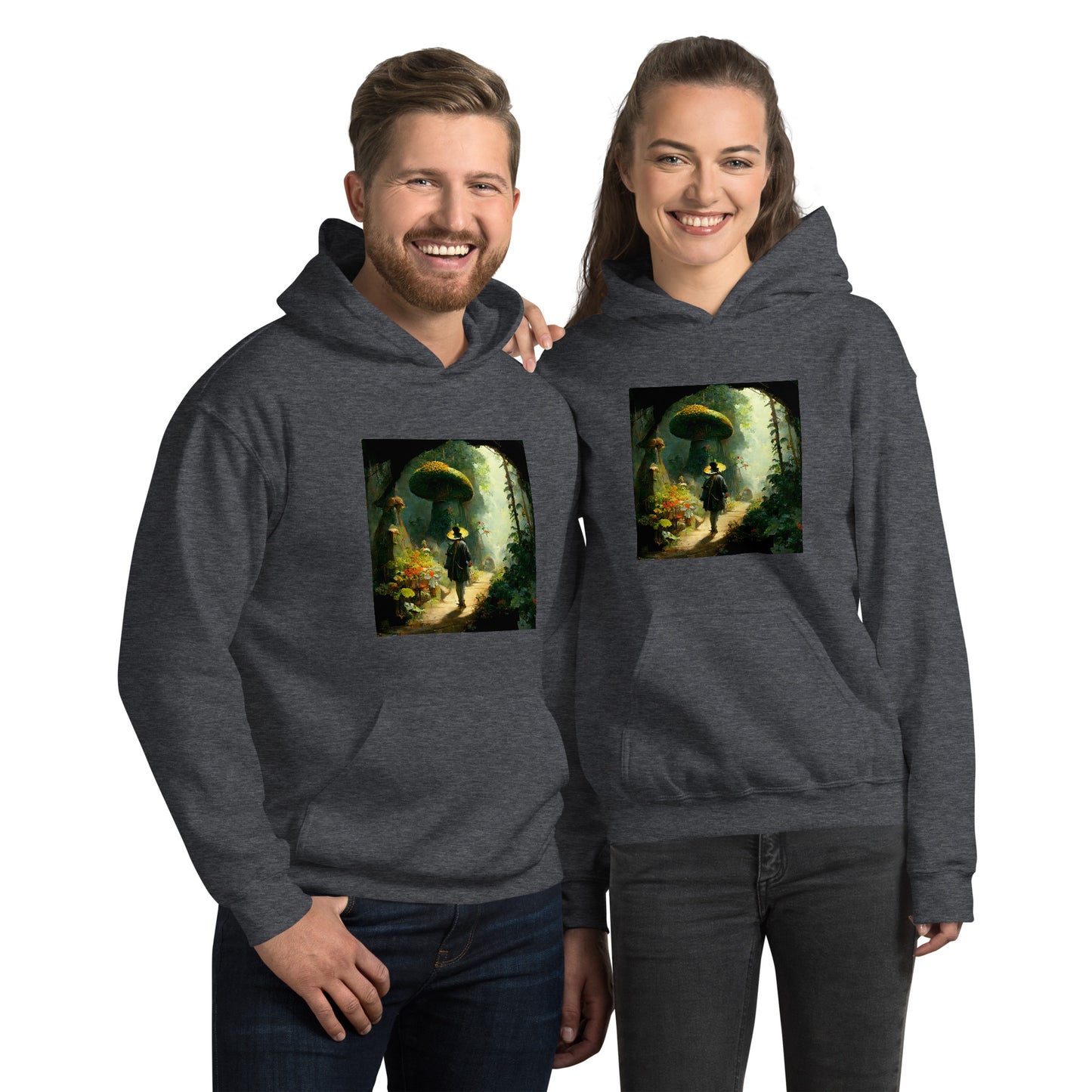 Hoodie Unisex / Air Spun Cotton / Fairytale Forest #2