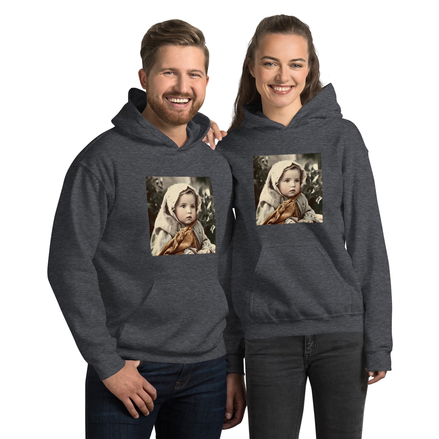 Hoodie Unisex / Air Spun Cotton / Portrait Jesus Nazareth I