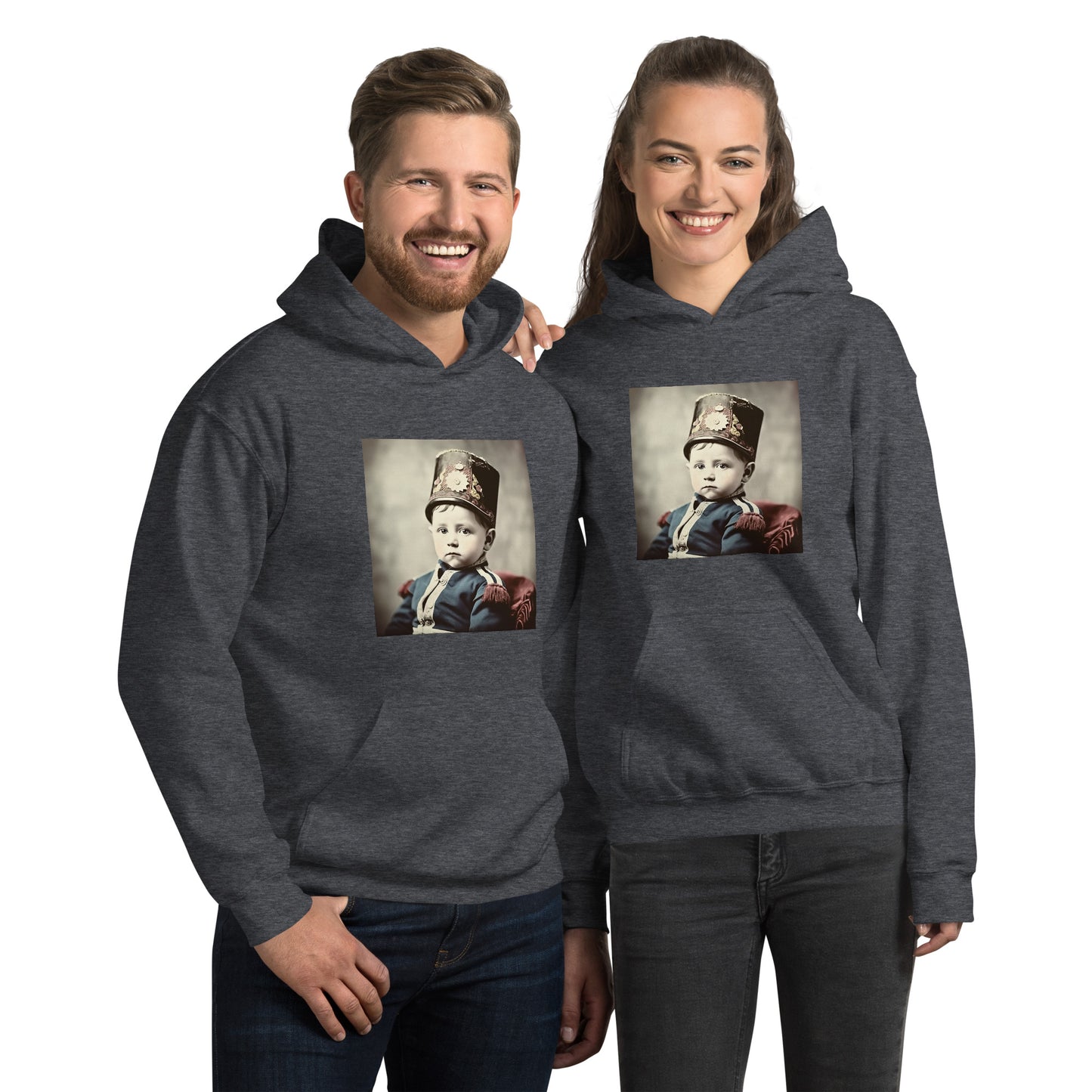 Hoodie Unisex / Air Spun Cotton / Portrait Napoleon Carlo III