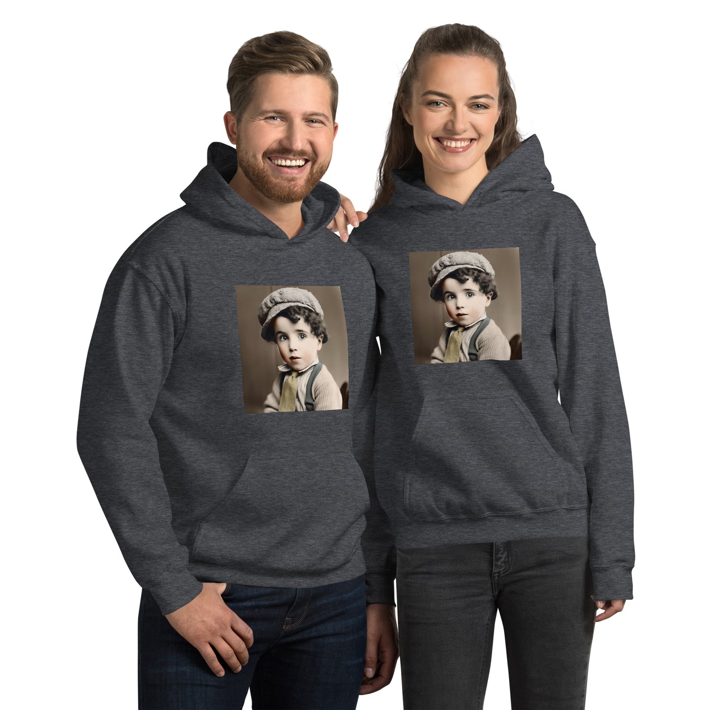 Hoodie Unisex / Air Spun Cotton / Portrait Charles 'Charlie' Spencer III