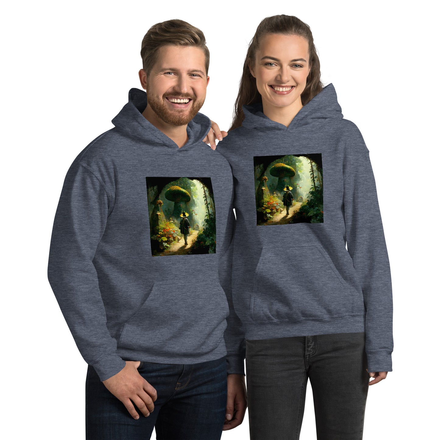 Hoodie Unisex / Air Spun Cotton / Fairytale Forest #2