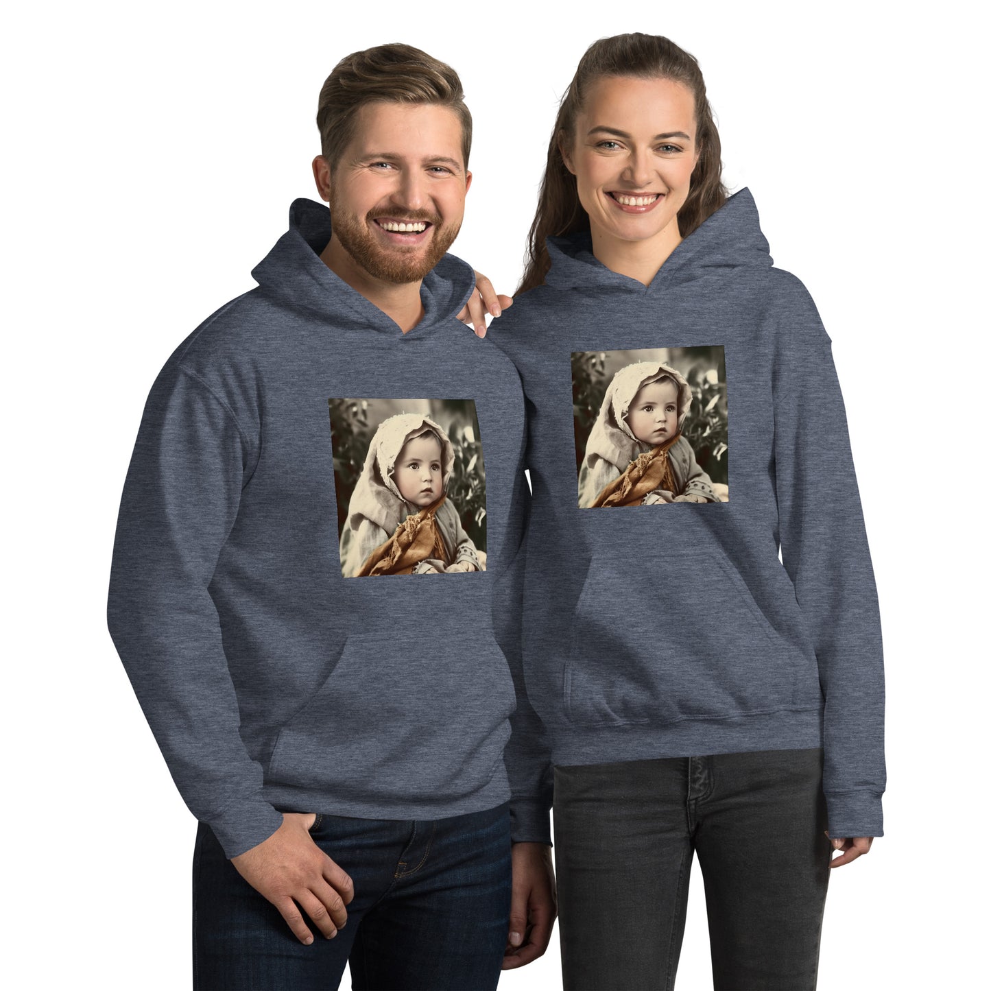 Hoodie Unisex / Air Spun Cotton / Portrait Jesus Nazareth I