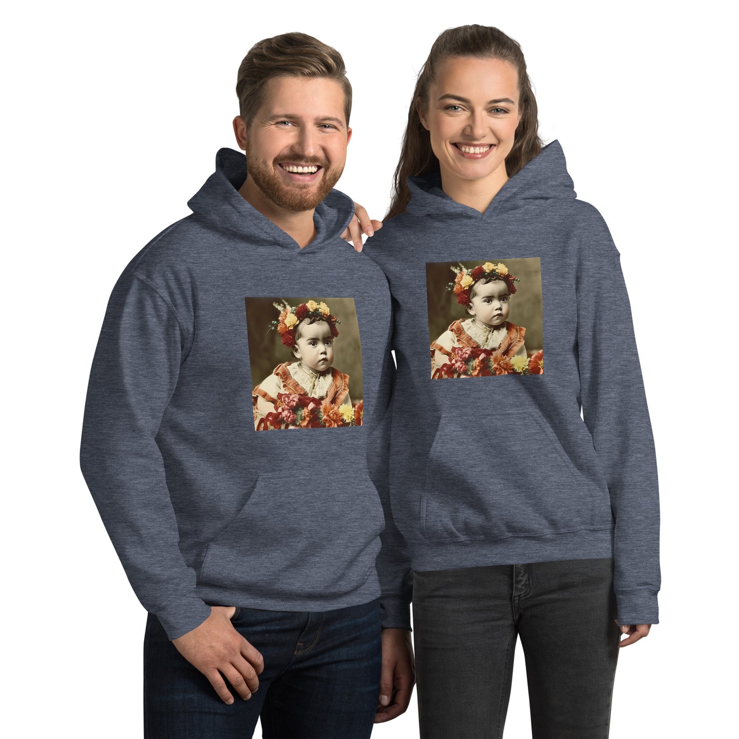 Hoodie Unisex / Air Spun Cotton / Portrait Magdalena Frida I