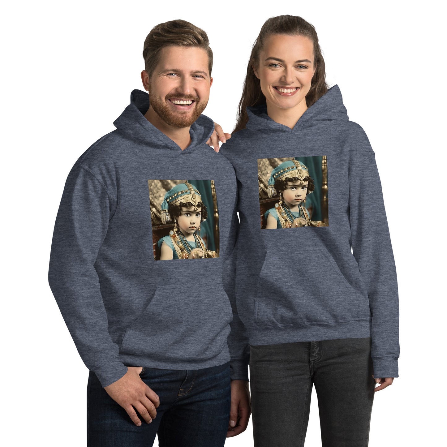 Hoodie Unisex / Air Spun Cotton / Portrait Cleopatra Philopator II