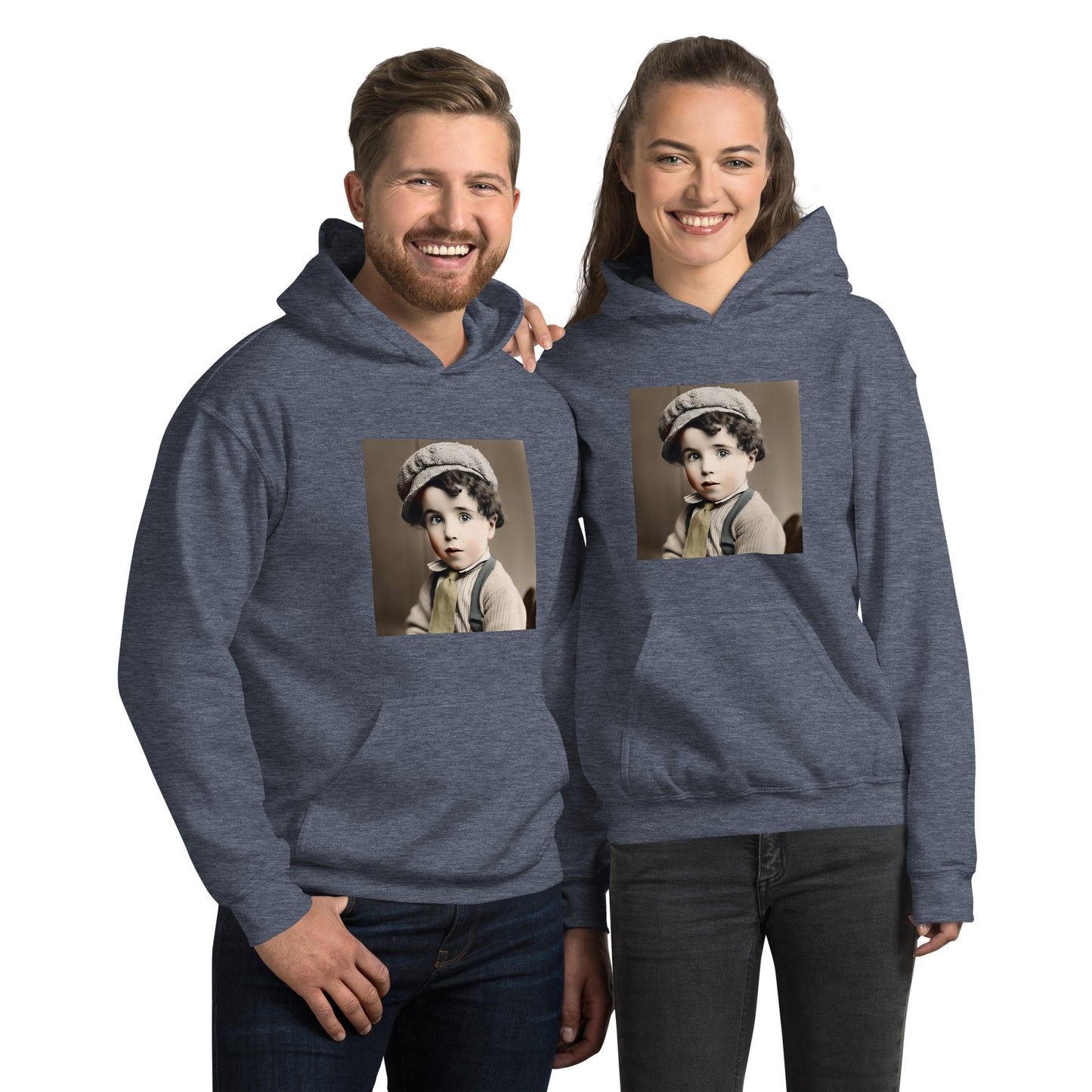 Hoodie Unisex / Air Spun Cotton / Portrait Charles 'Charlie' Spencer III