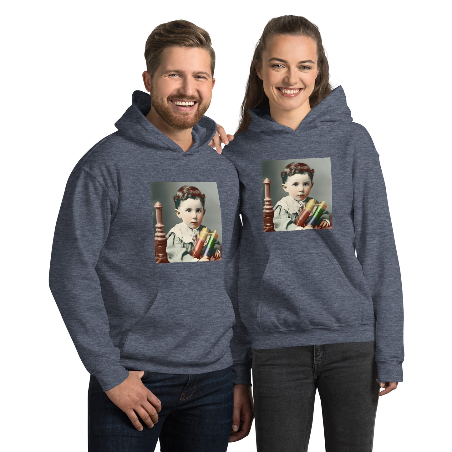 Hoodie Unisex / Air Spun Cotton / Portrait Nikola Milutin I