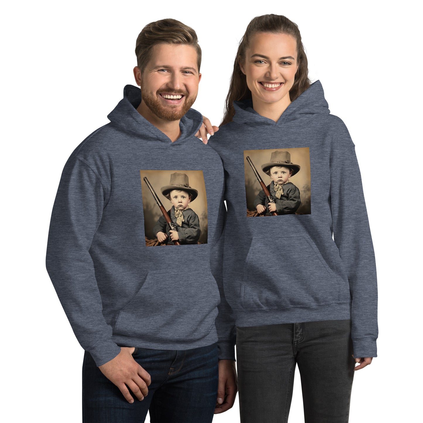 Hoodie Unisex / Air Spun Cotton / Portrait William 'Billy' Henry III