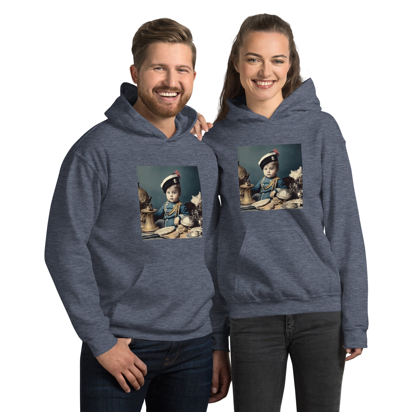 Hoodie Unisex / Air Spun Cotton / Portrait Napoleon Carlo VIII