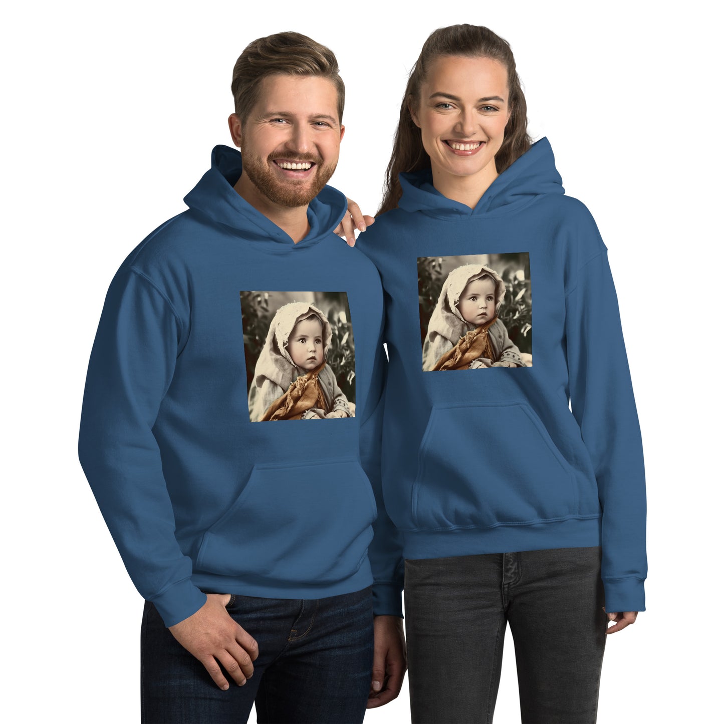 Hoodie Unisex / Air Spun Cotton / Portrait Jesus Nazareth I