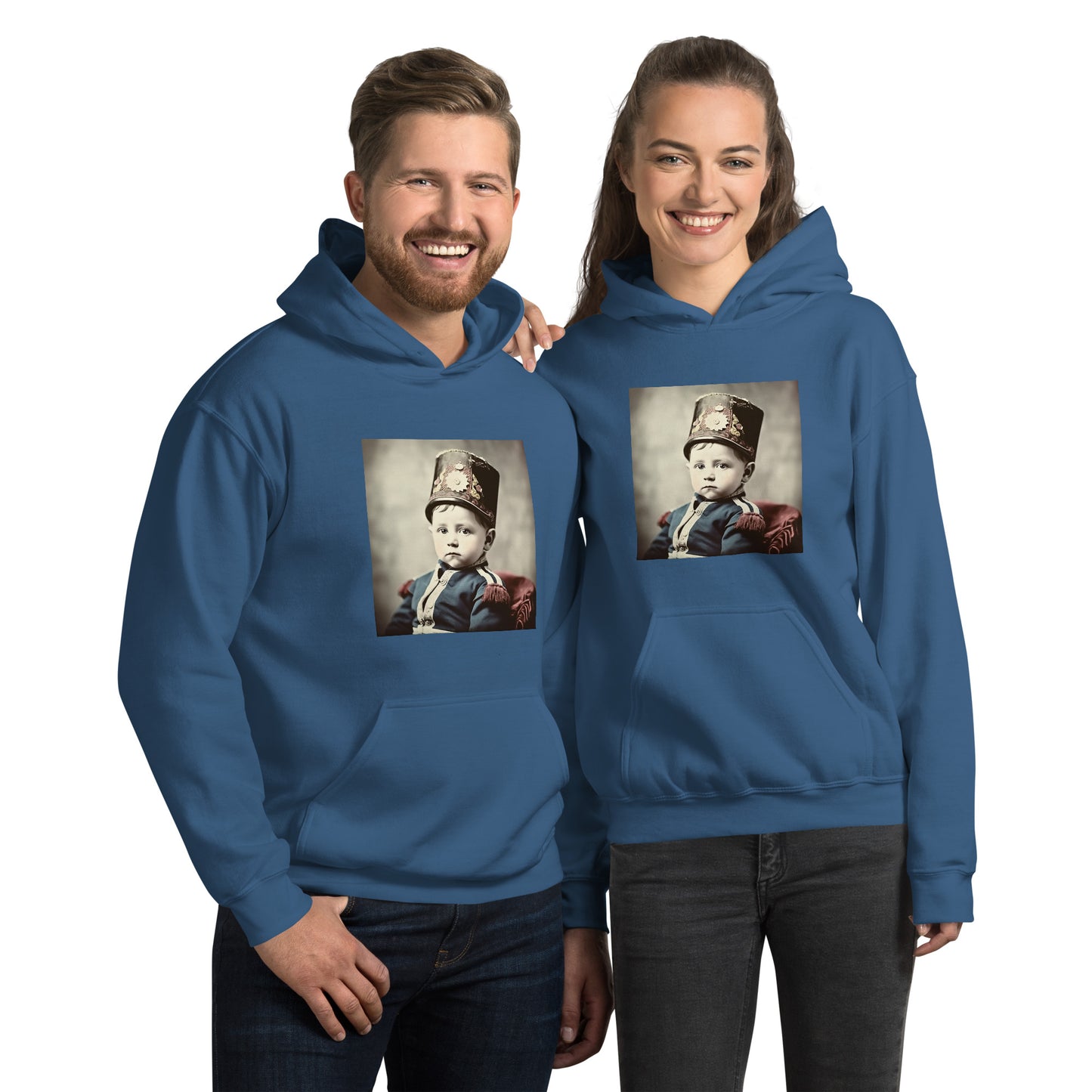 Hoodie Unisex / Air Spun Cotton / Portrait Napoleon Carlo III