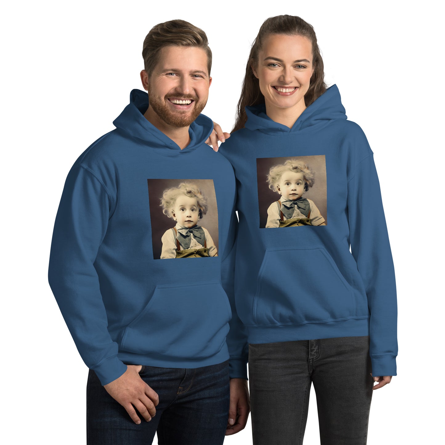 Hoodie Unisex / Air Spun Cotton / Portrait Albert Hermann II